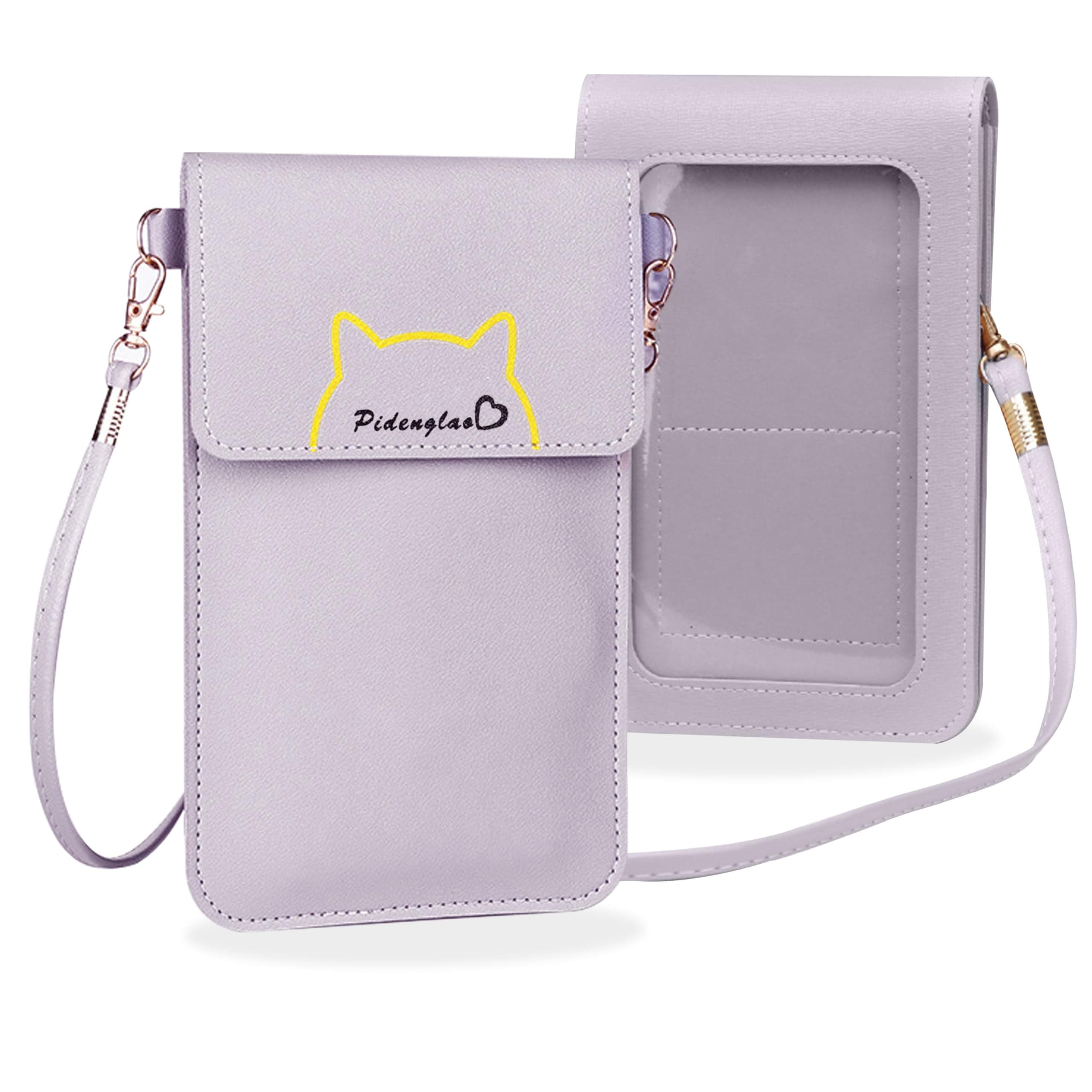 Kraptick Phone Sling Bag for Women - Phone Holder Sling Bag, Phone Crossbody Case, Hands-Free Phone Bag (Purple)