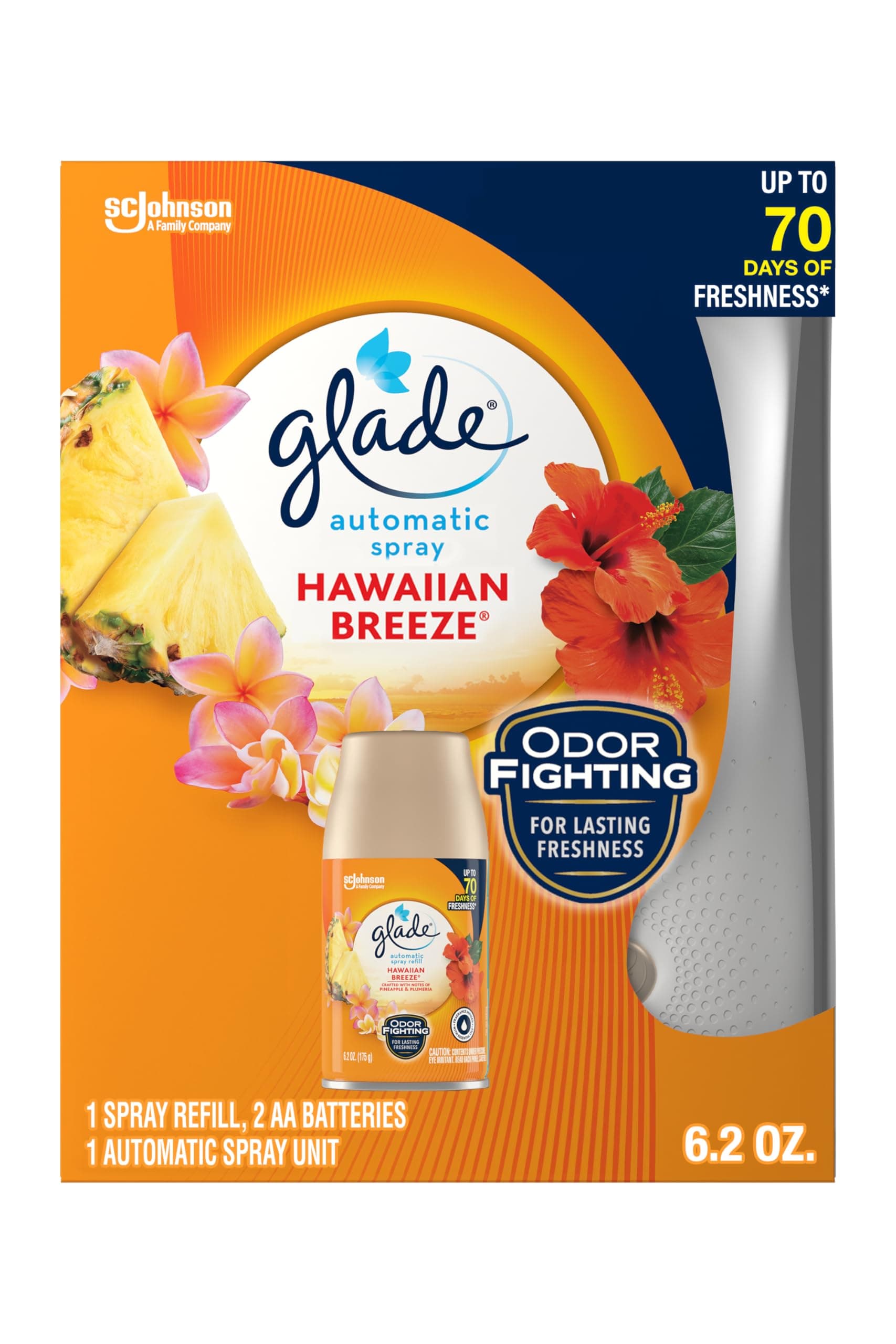 Glade Automatic Spray Starter Hawaiian Breeze, 6.20-Ounce