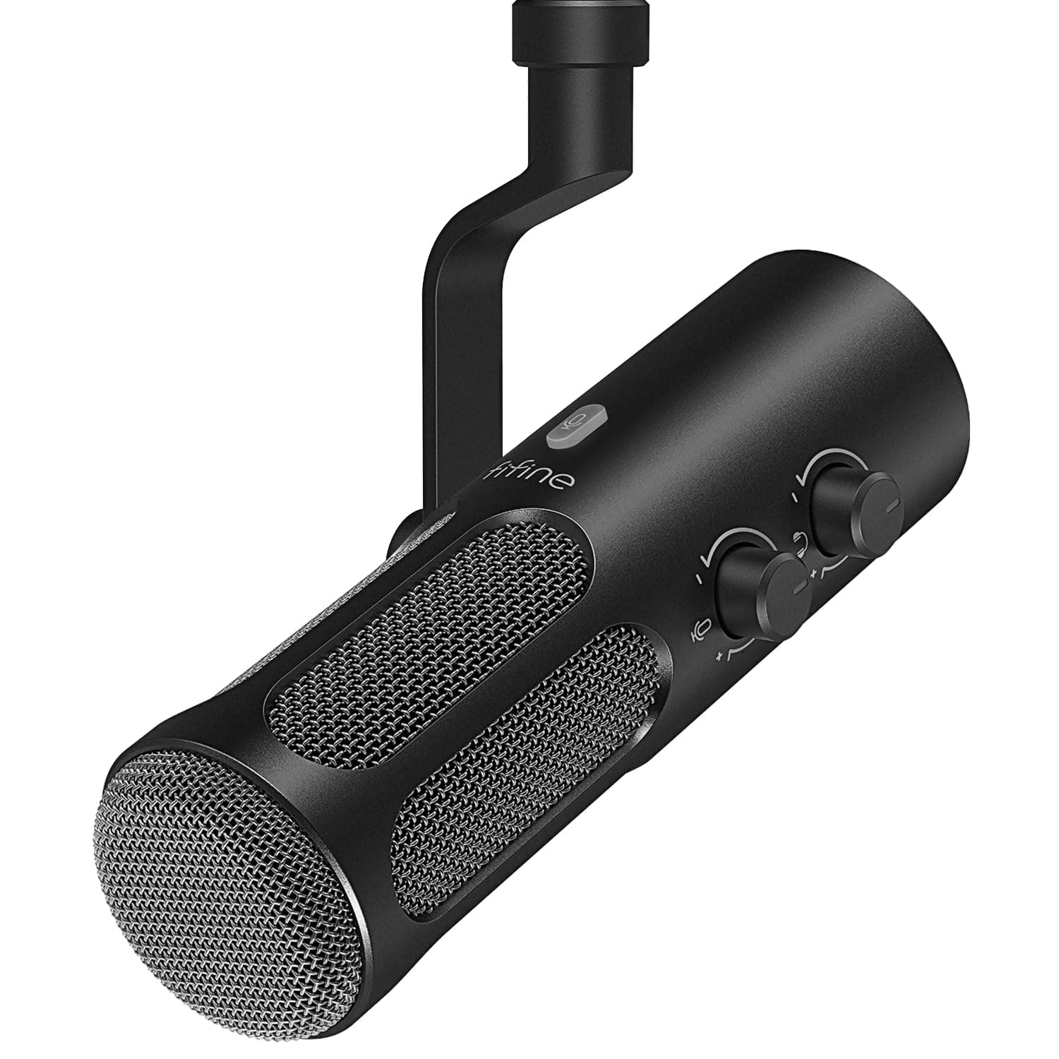 Fifine AmpliTank Tank3 XLR/USB Microphone Podcast, Studio Dynamic Microphone for Streaming, USB Recording Microphone XLR, PC Mic All Metal with Mute Button, Headphone Jack, for Vocal Voice Over