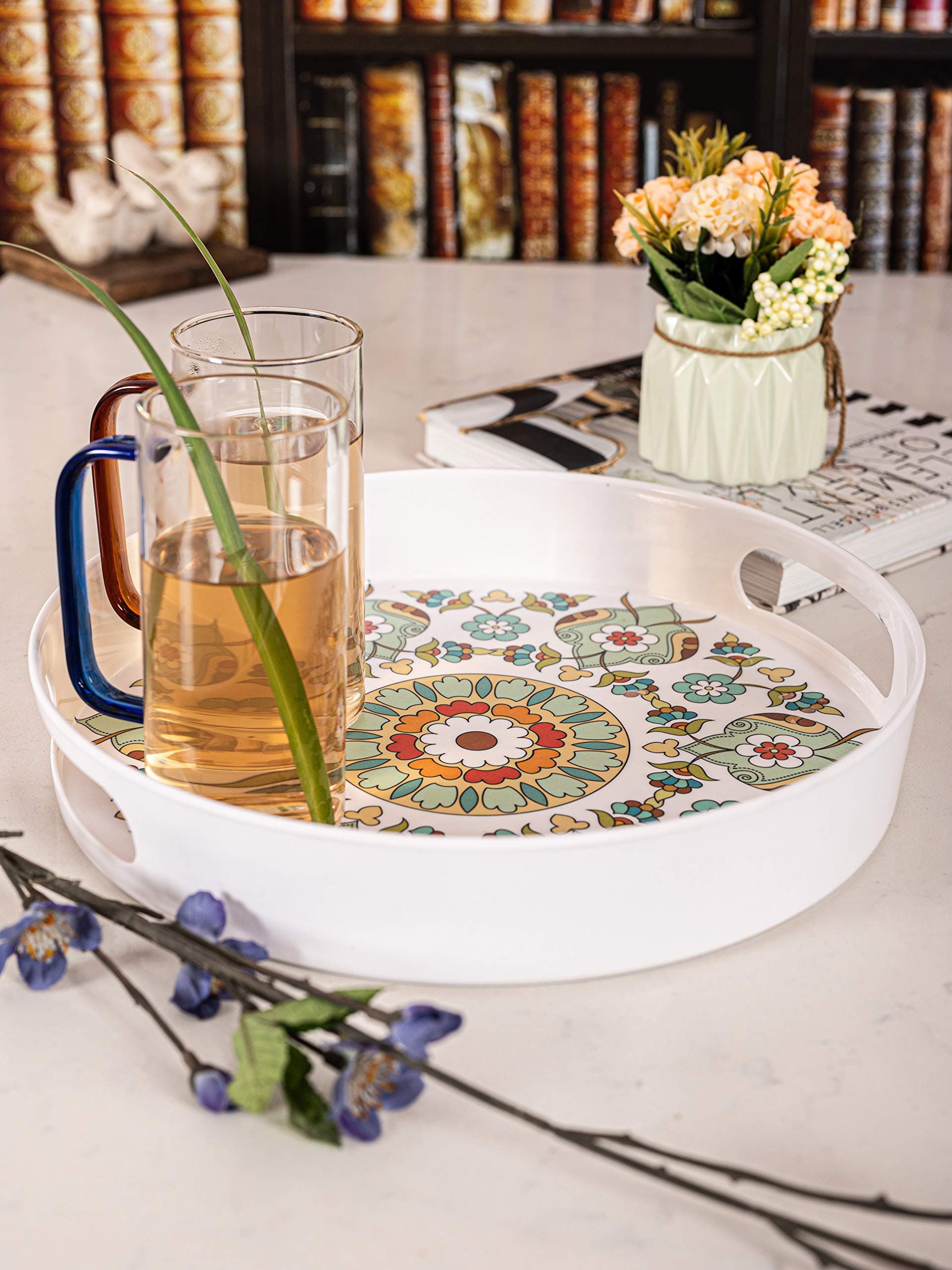 Goodhomes Melamine Round Serving Tray