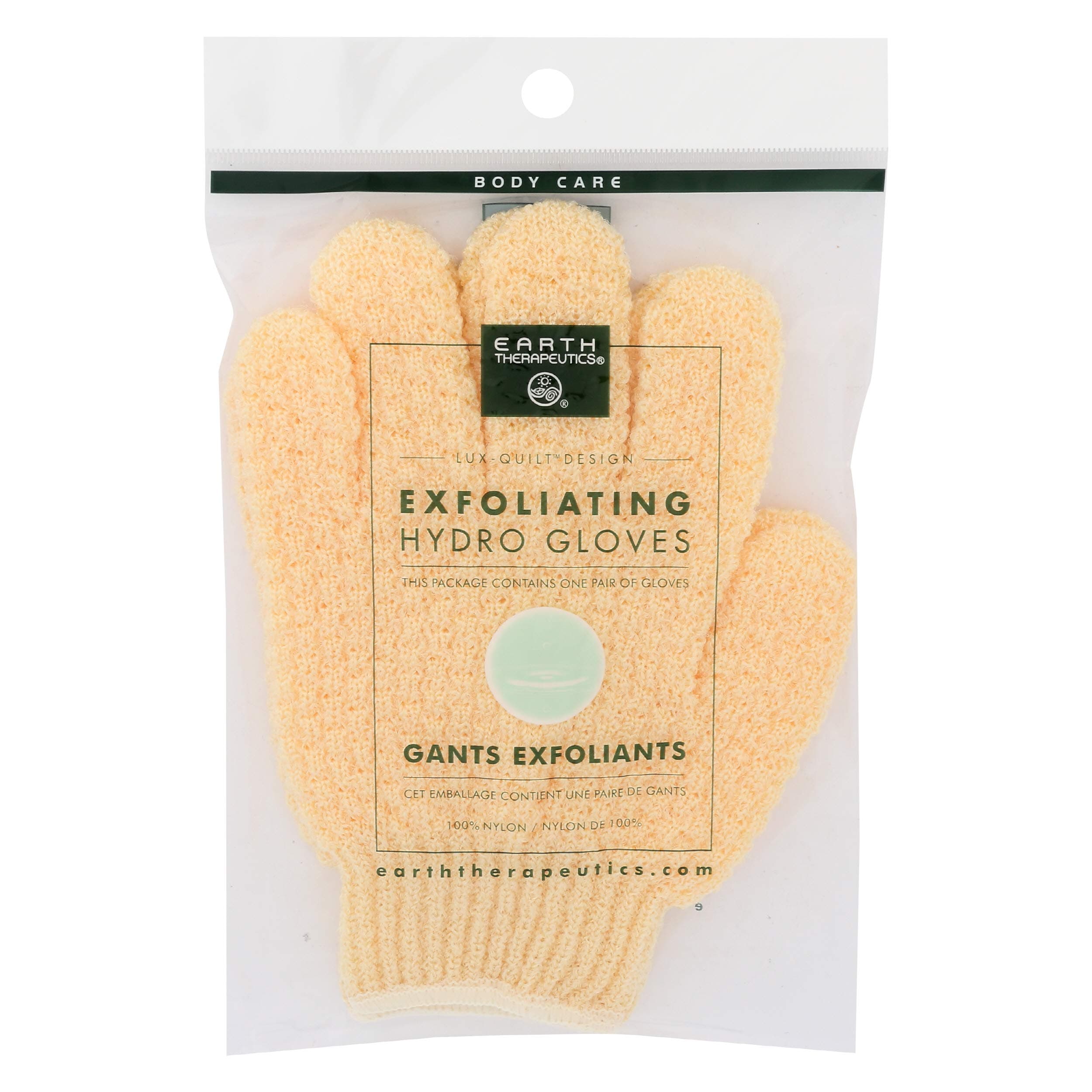 Earth s Hydro Exfoliating Gloves, Natural, 1 pair