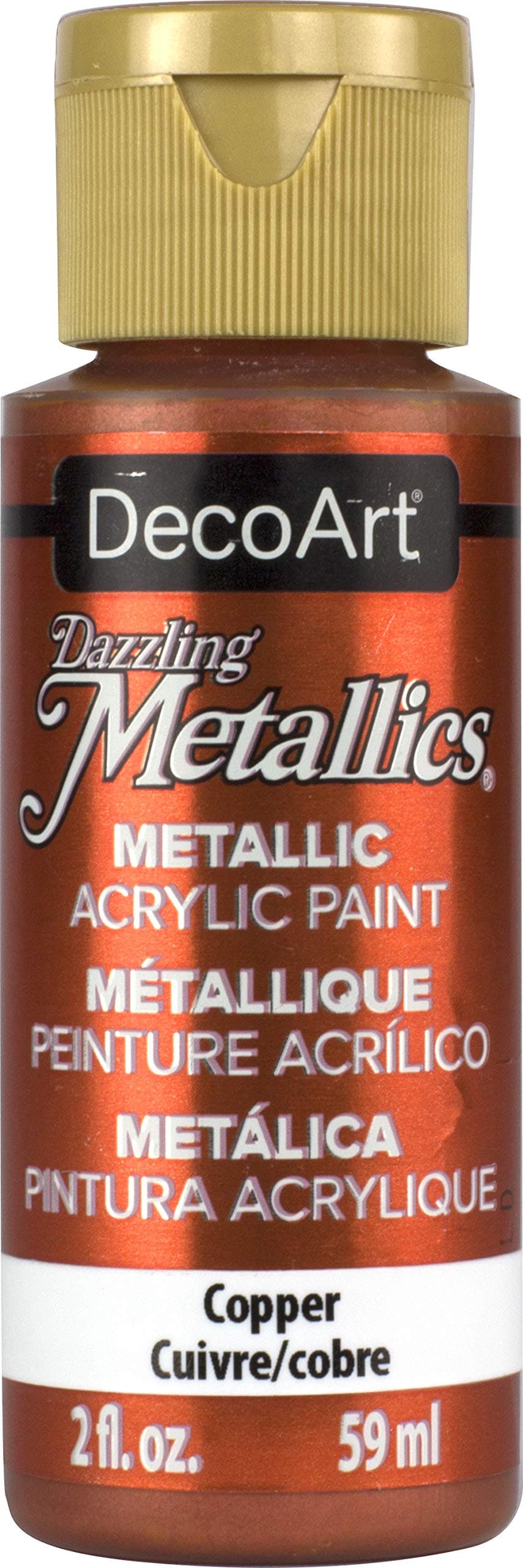 DecoArt Dazzling Metallics 2-Ounce Copper Acrylic Paint