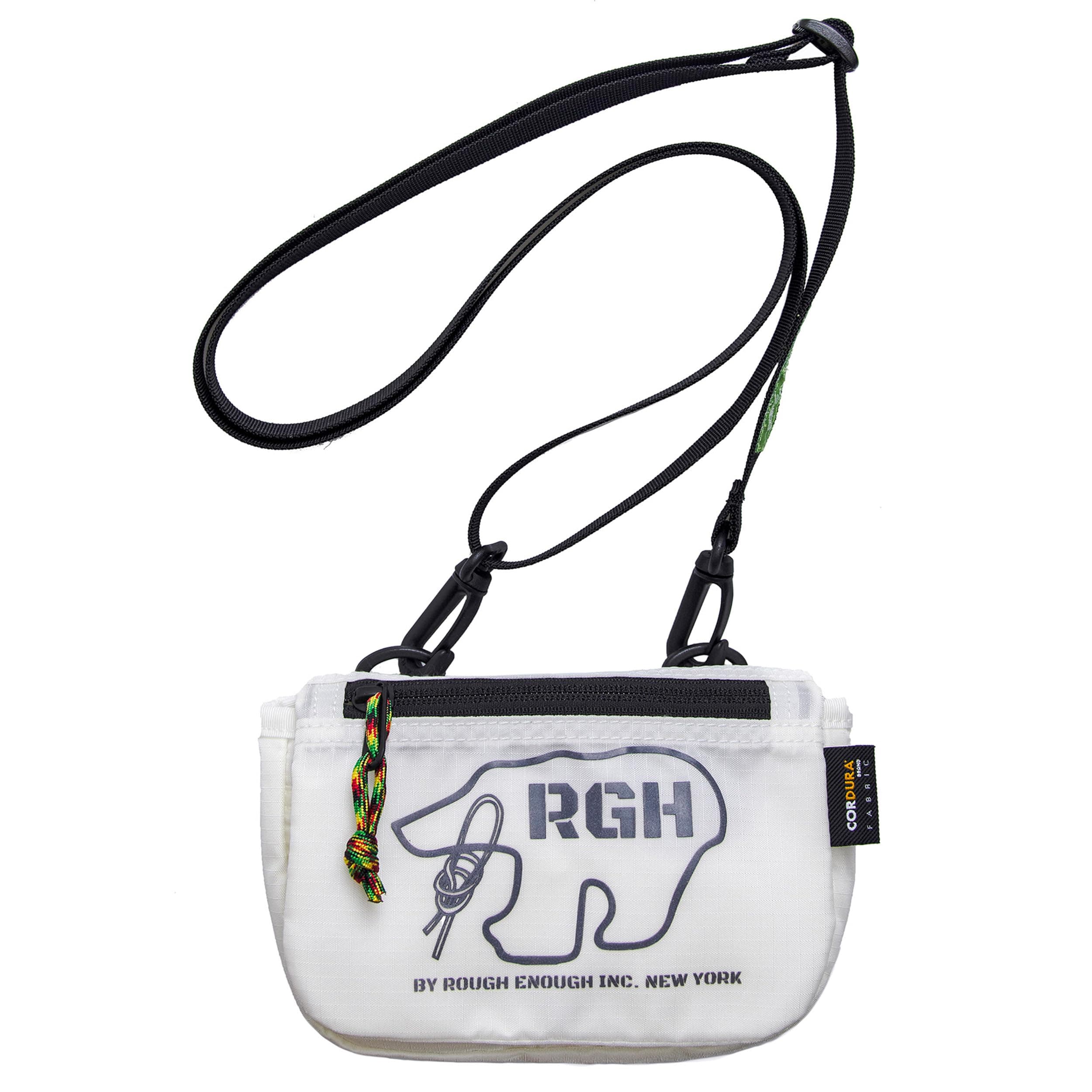Rough Enough Small Cell Phone Purse Crossbody Wallet Mini Shoulder Bag for Women Men Teens Travel…, White, 7 x 2 x 4.5 inch