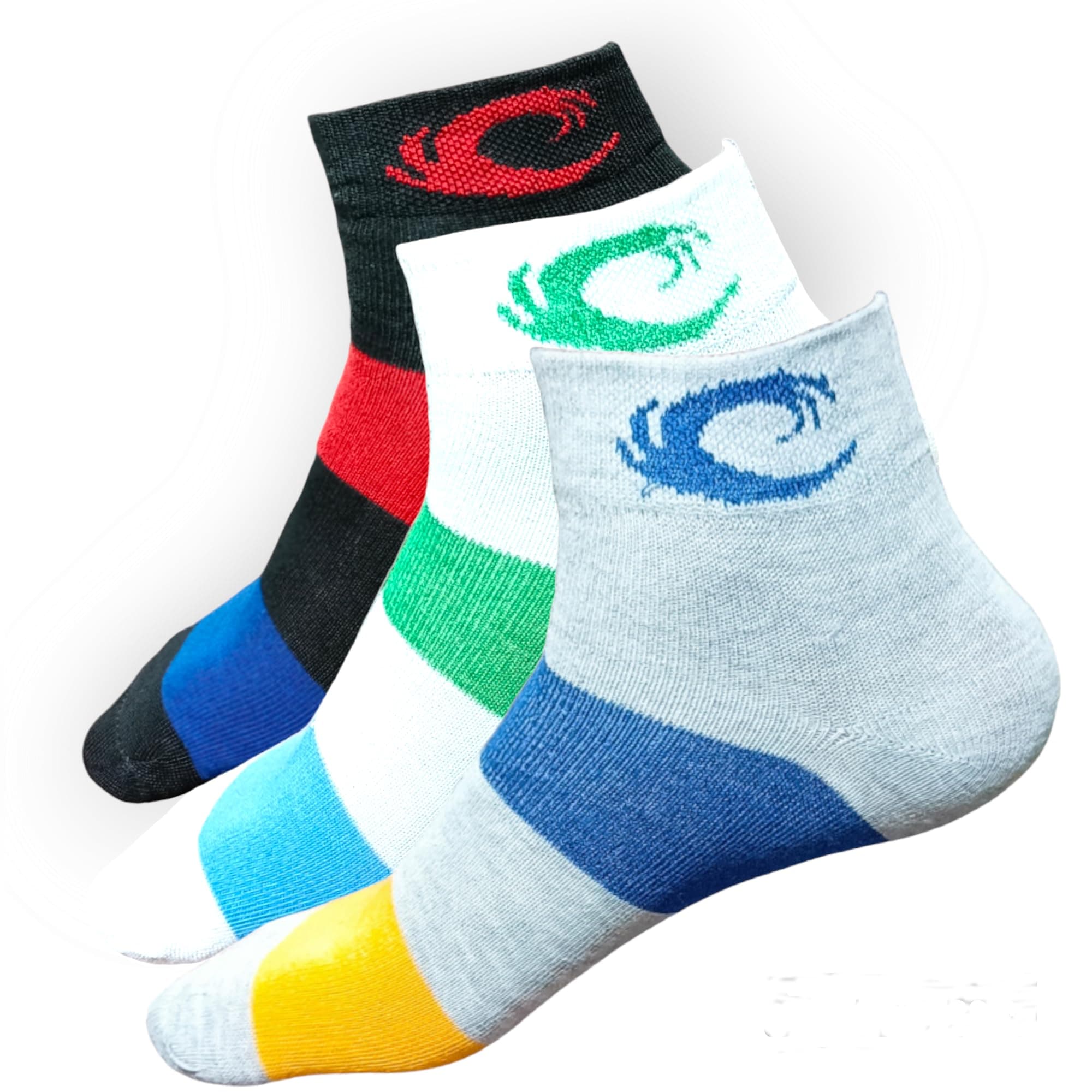 HAYBERG Cotton Ankle Length socks for winter Men Solid Ankle Length Cotton Socks Free Size, Pack of 3 (Multicoloured)