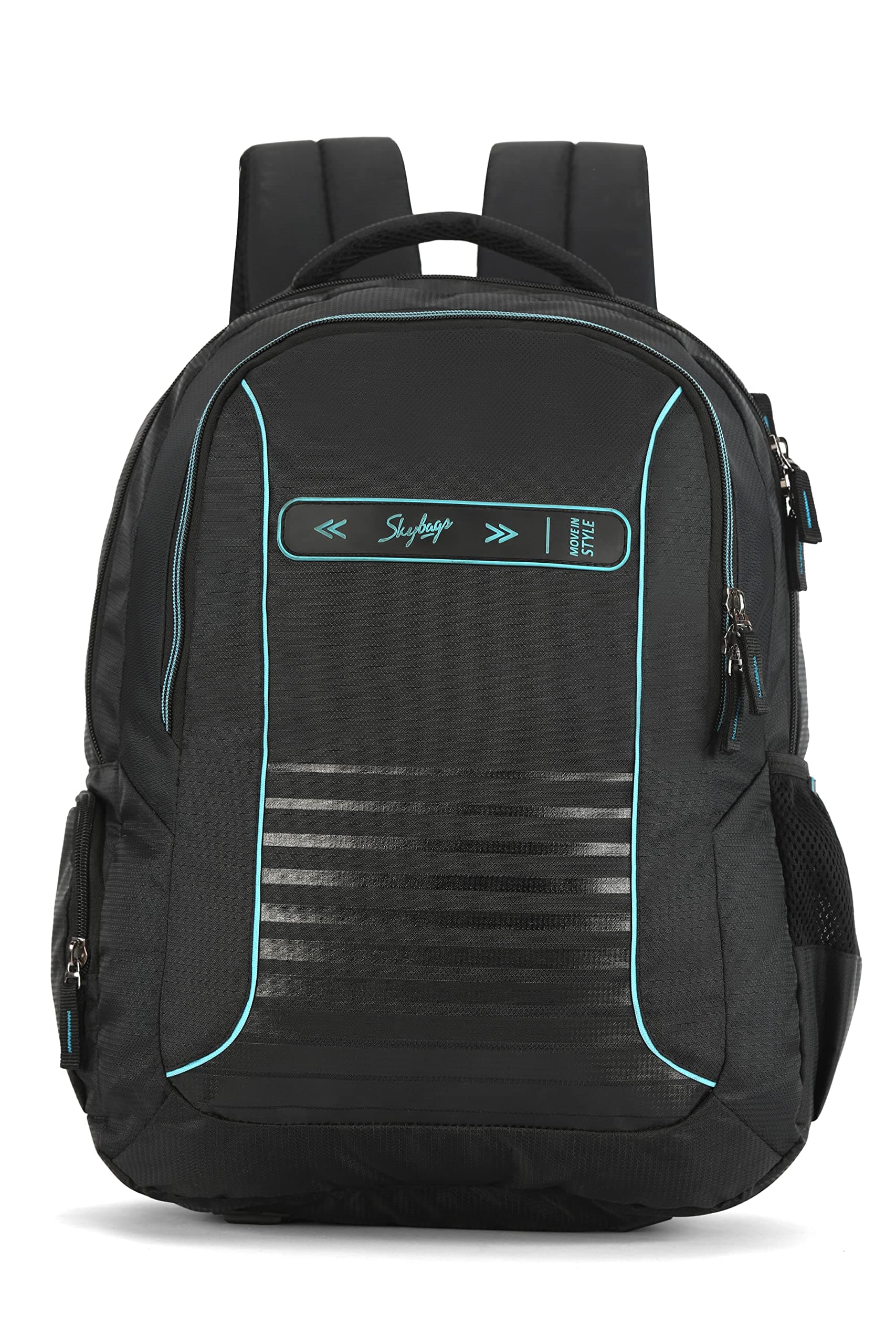 Skybags Network Black Standard 4 Compartment Backpack, 34 Liters