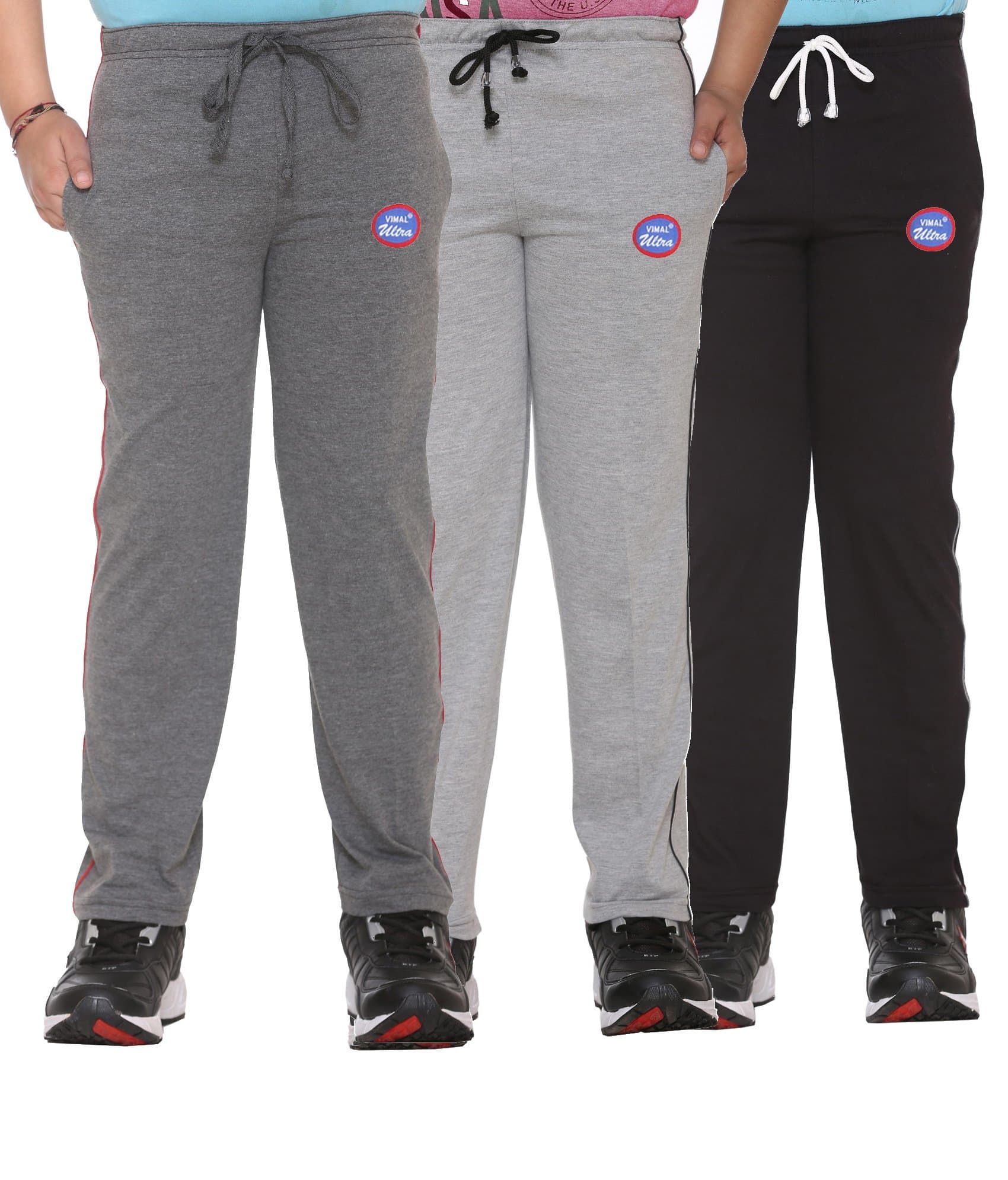 VIMAL JONNEY Boy's Regular Fit Trackpants (Pack of 3) (K1AK1MK1B_0003-20_Multicoloured_2-3 Years)
