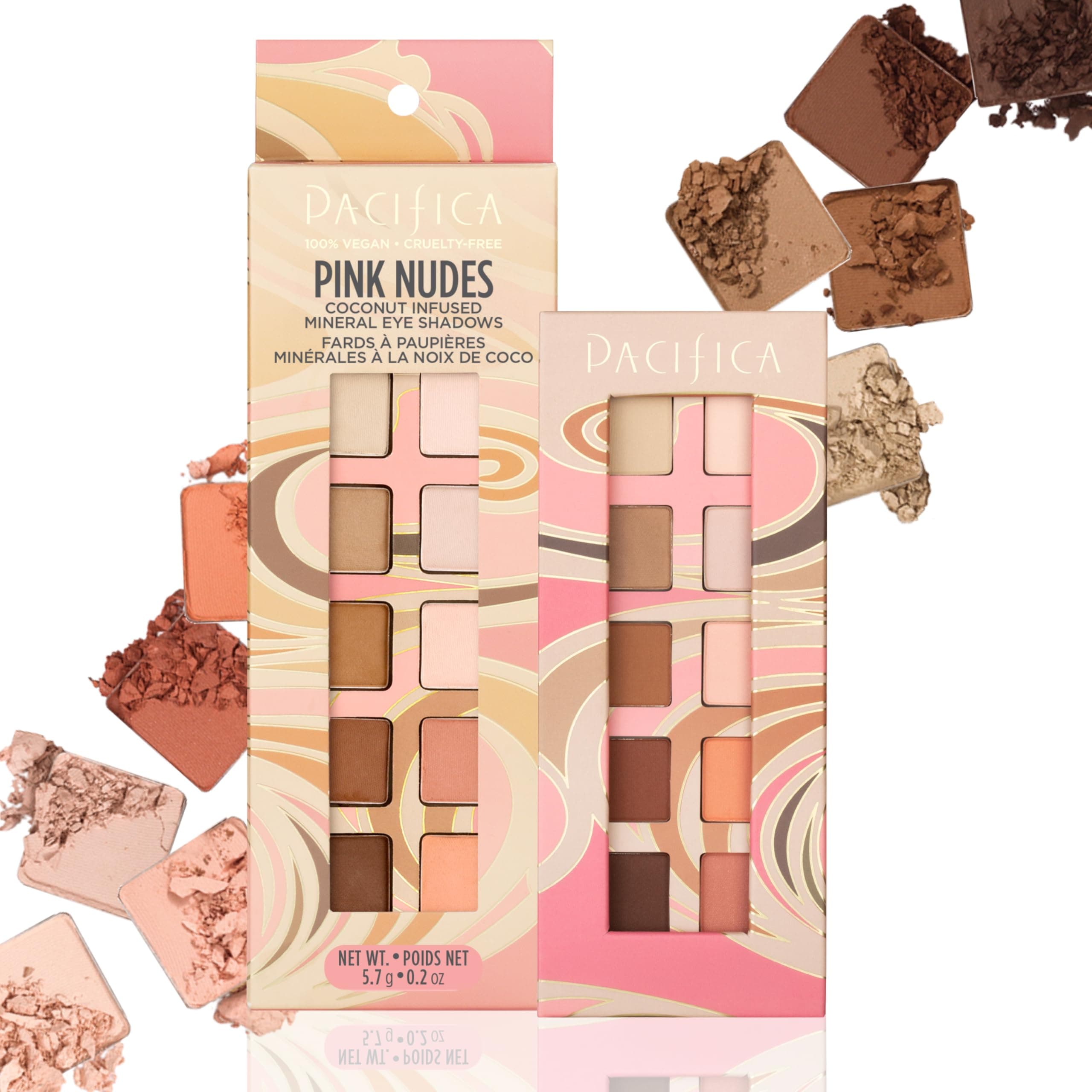 Pacifica Beauty 10 Well Eye Shadow, Pink Nudes, 0.2 Ounce
