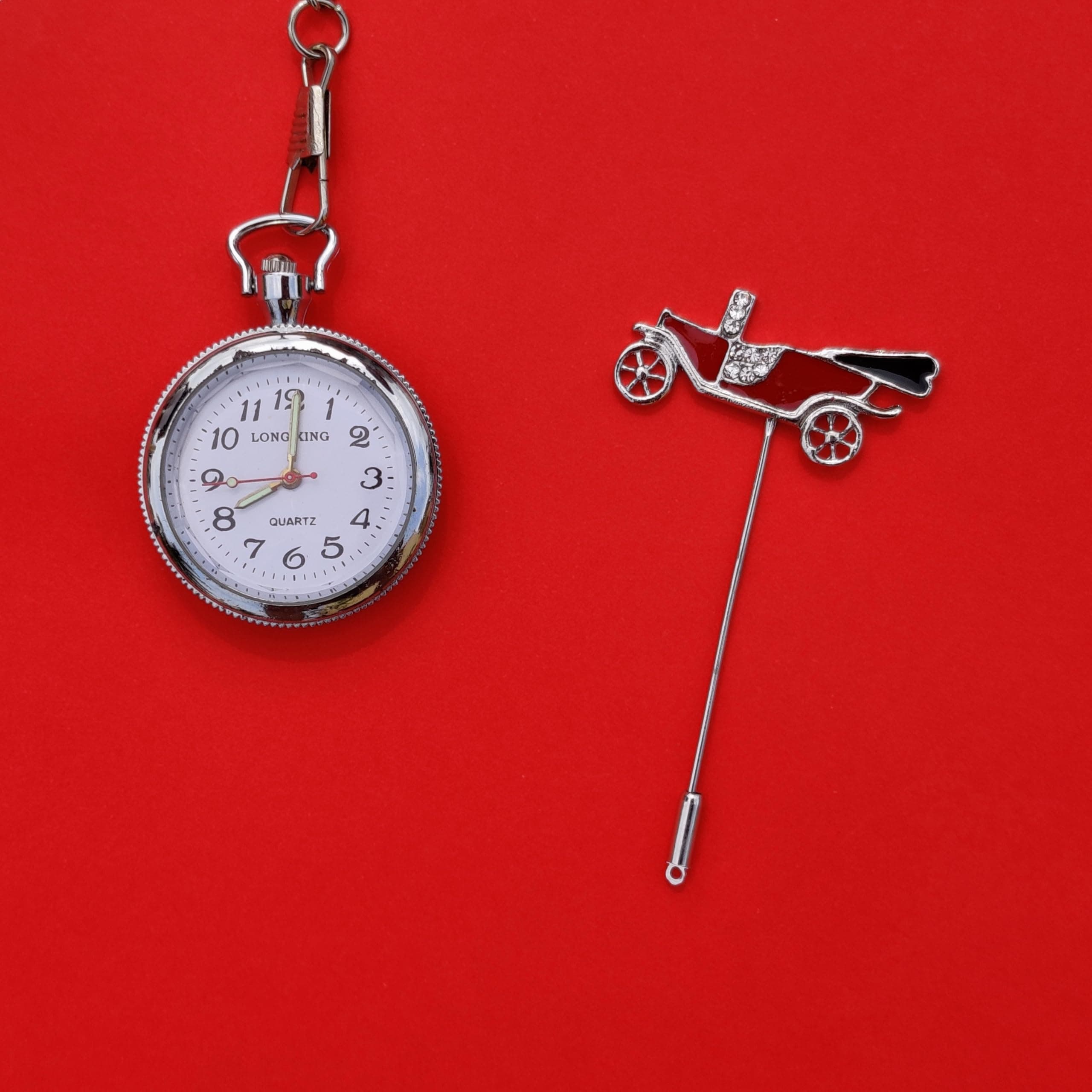 FURE Vintage Car Lapel Pin Metal (Multicolour) for Men and Women