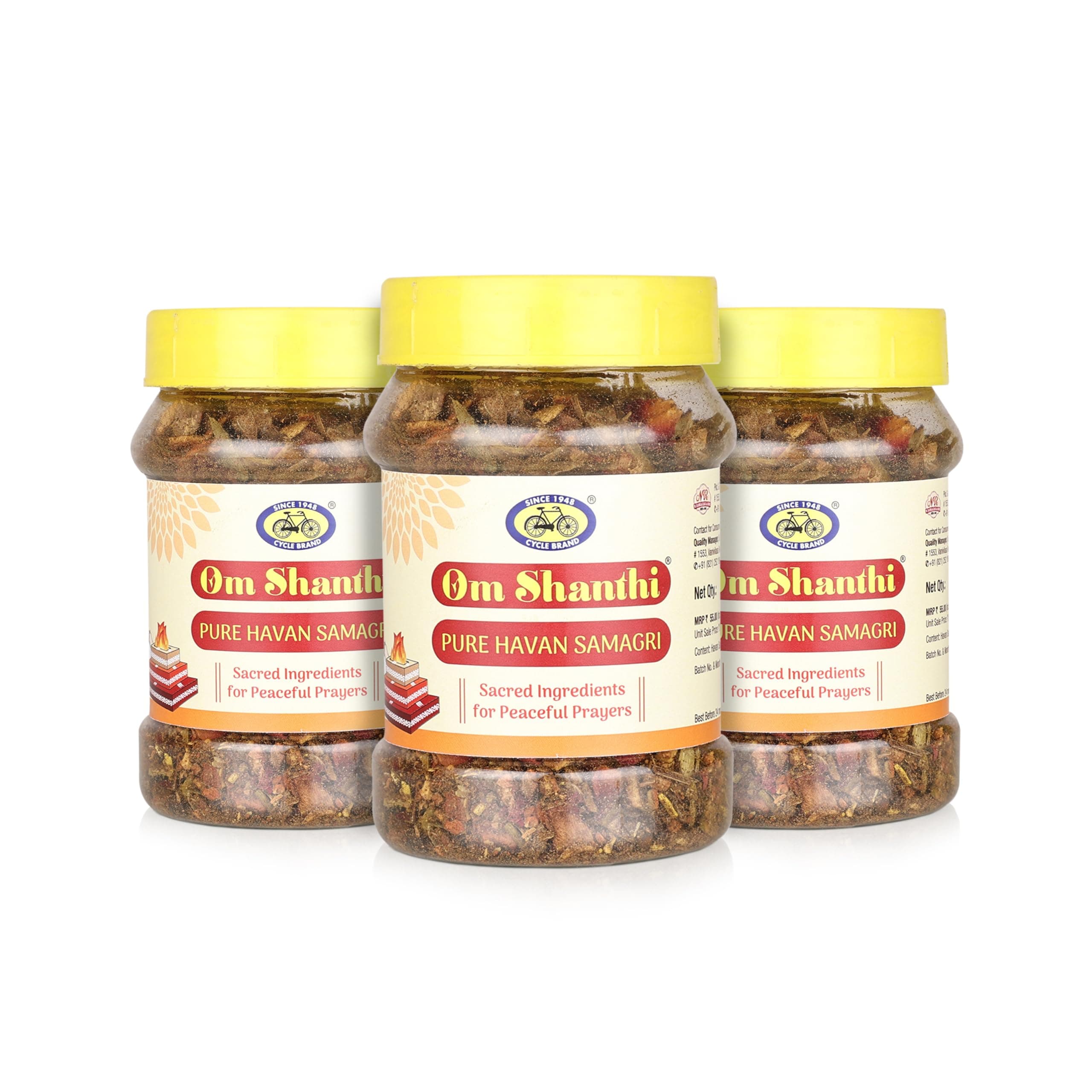 Cycle Pure Om Shanthi Havan Samagri 125g Pack of 3