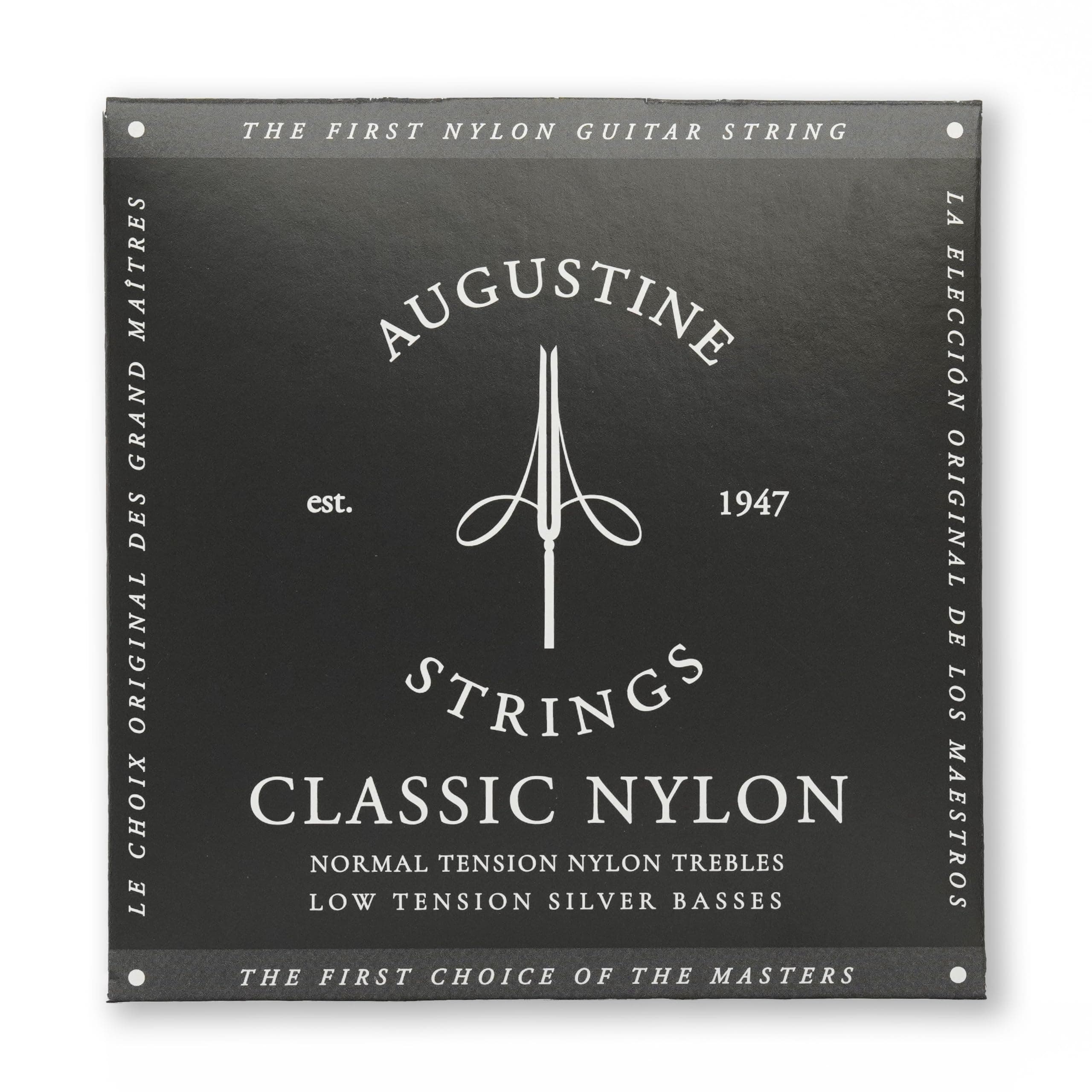 Augustine AUGBLKSET Nylon Classical Guitar Strings, Light