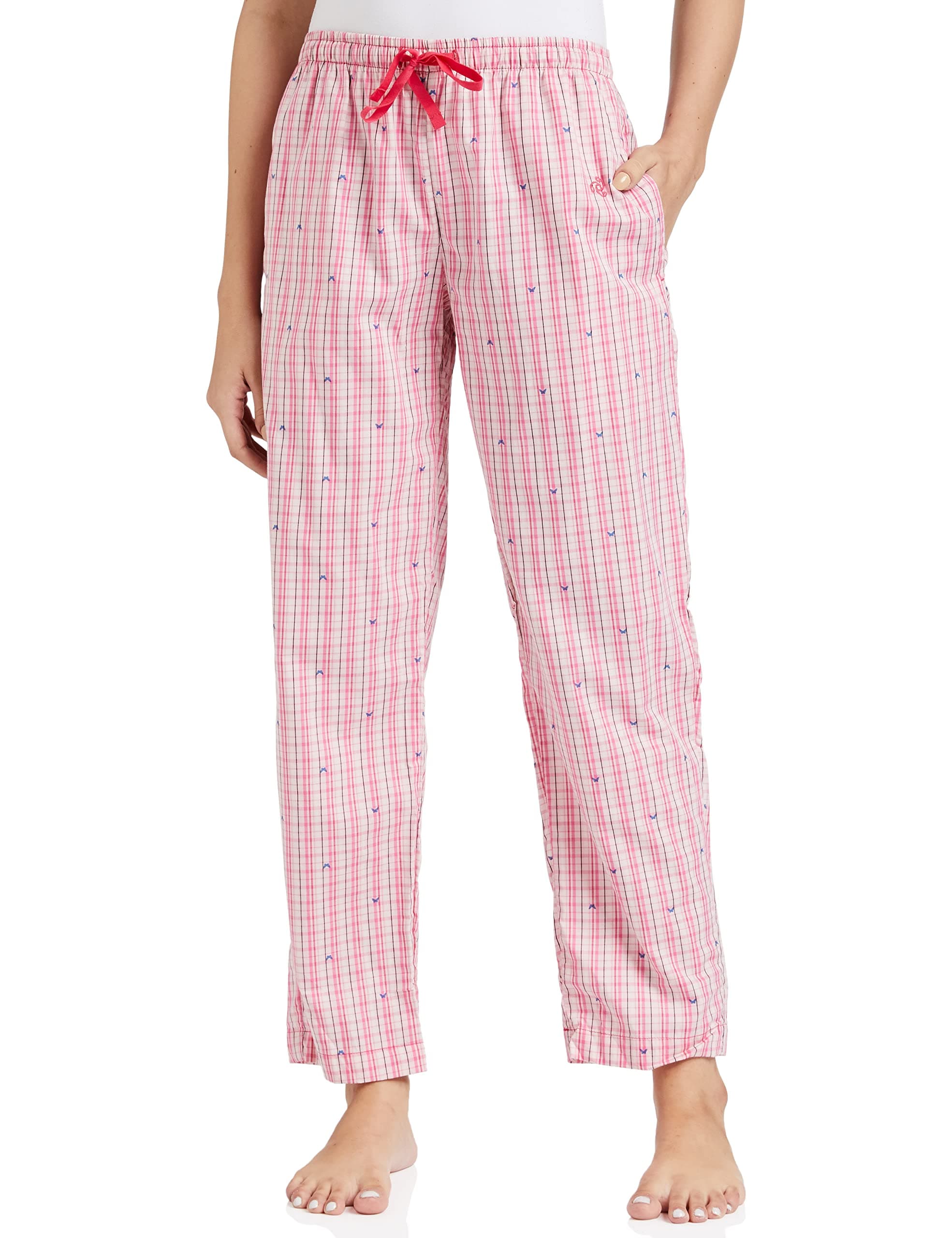 Jockey Women's Straight Fit Pants (RX06_Ruby_L)