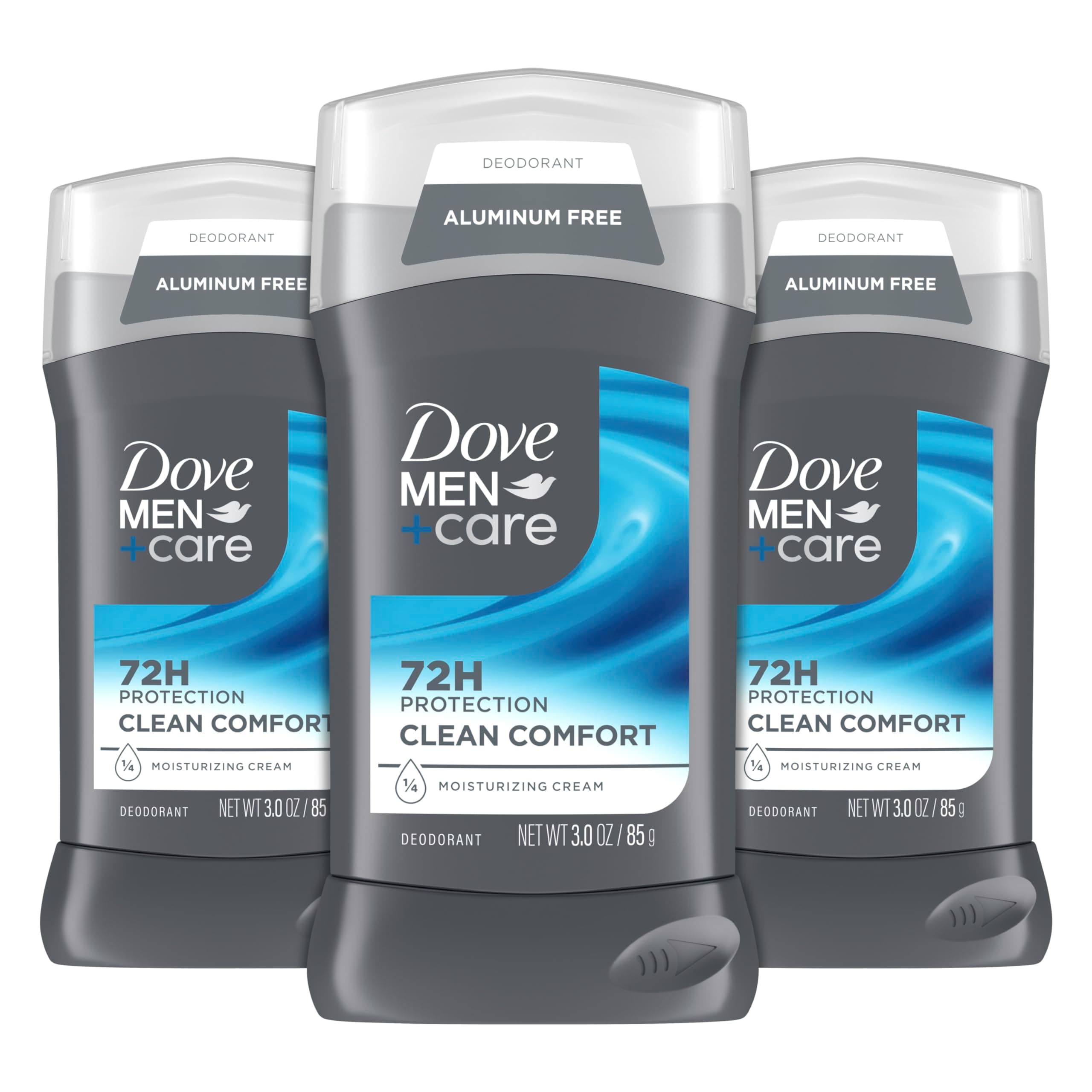 Dove Men+Care Deodorant Stick, Clean Comfort 3.0 oz, Pack of 2