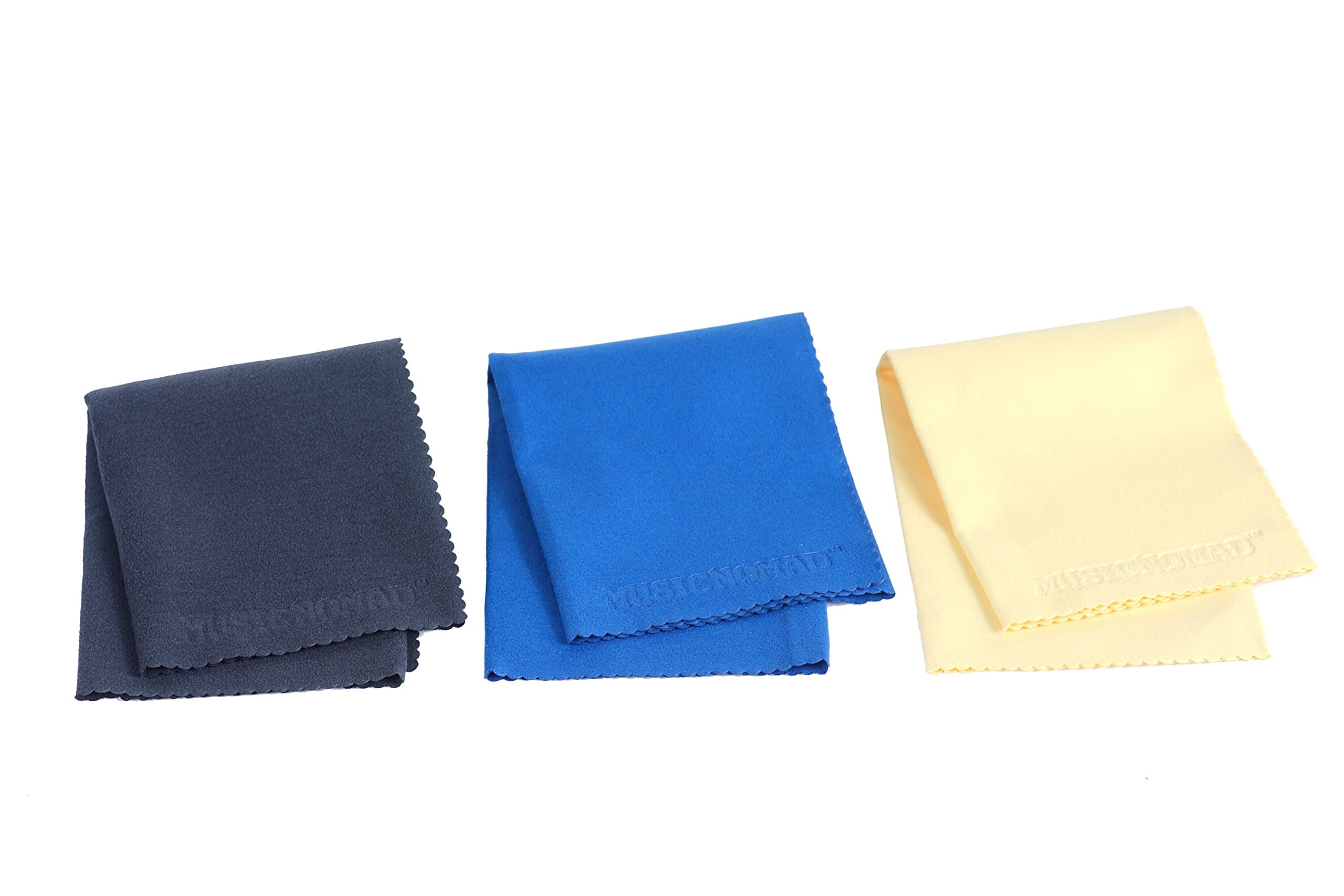 Music Nomad MN203 Microfiber Polishing Cloth, 3 Pack