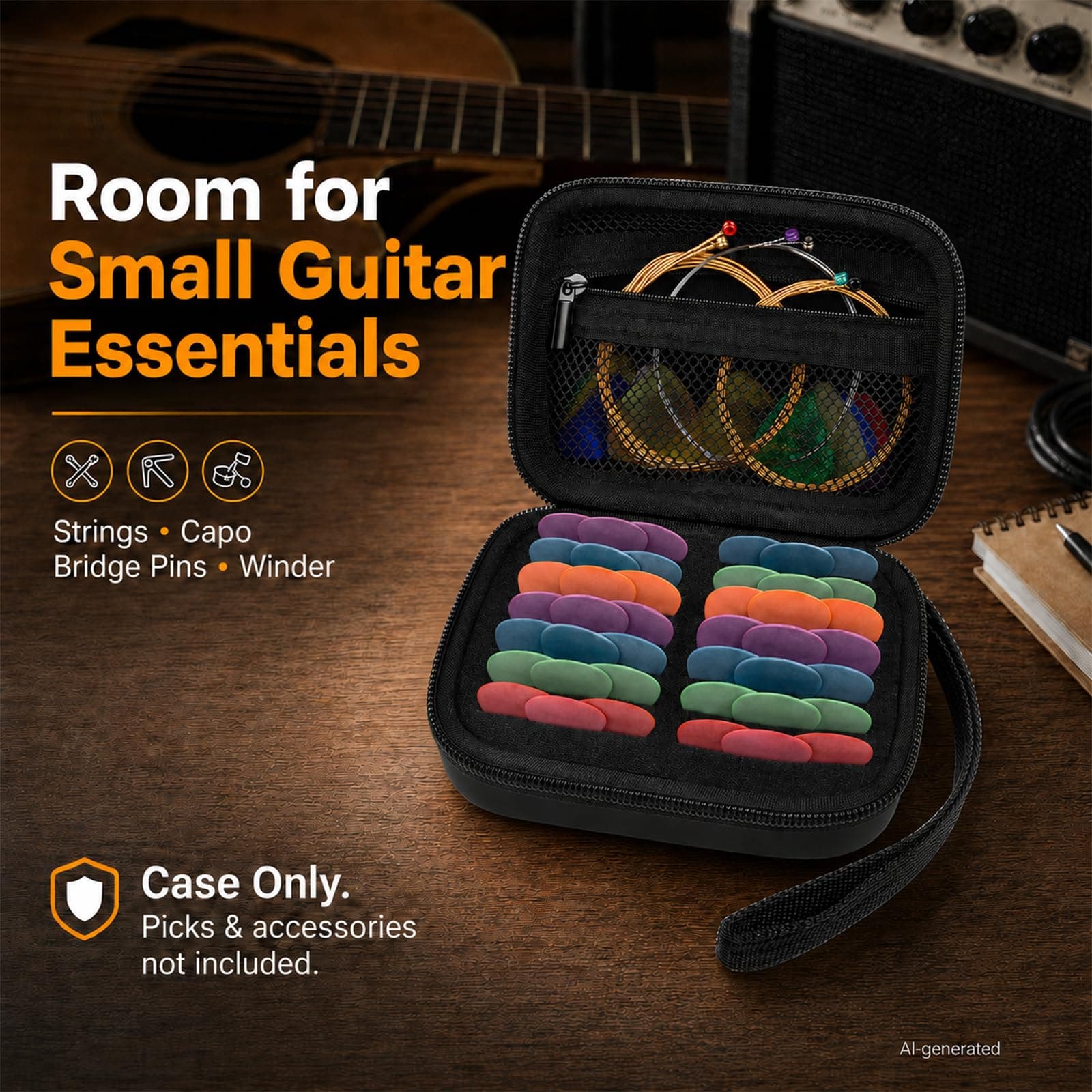 70+ Guitar Pick Holder Case for Fender/for DUNLOP/for D'Addario Acoustic