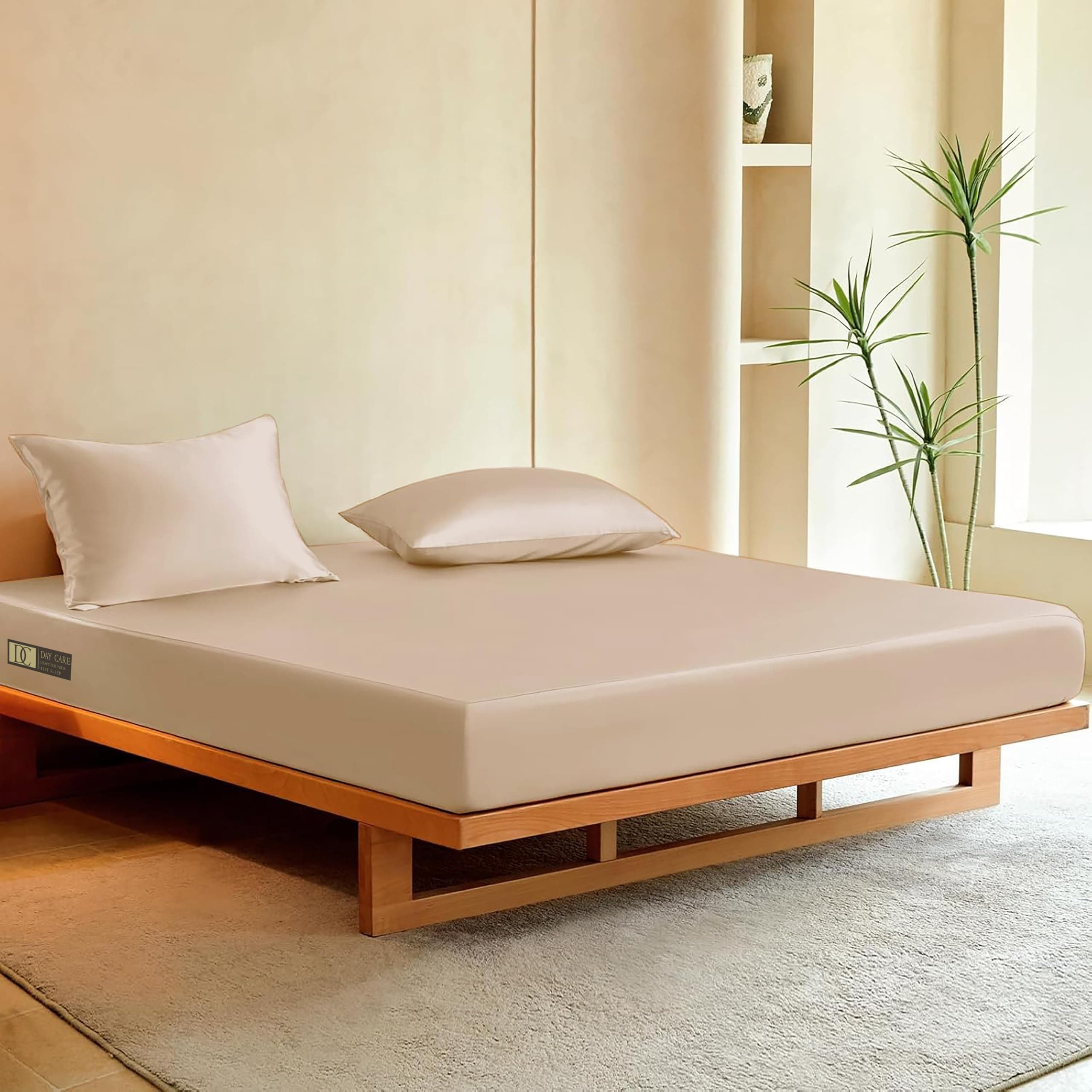 Day Care® Premium Satin Elastic Fitted Bedsheet - Parent
