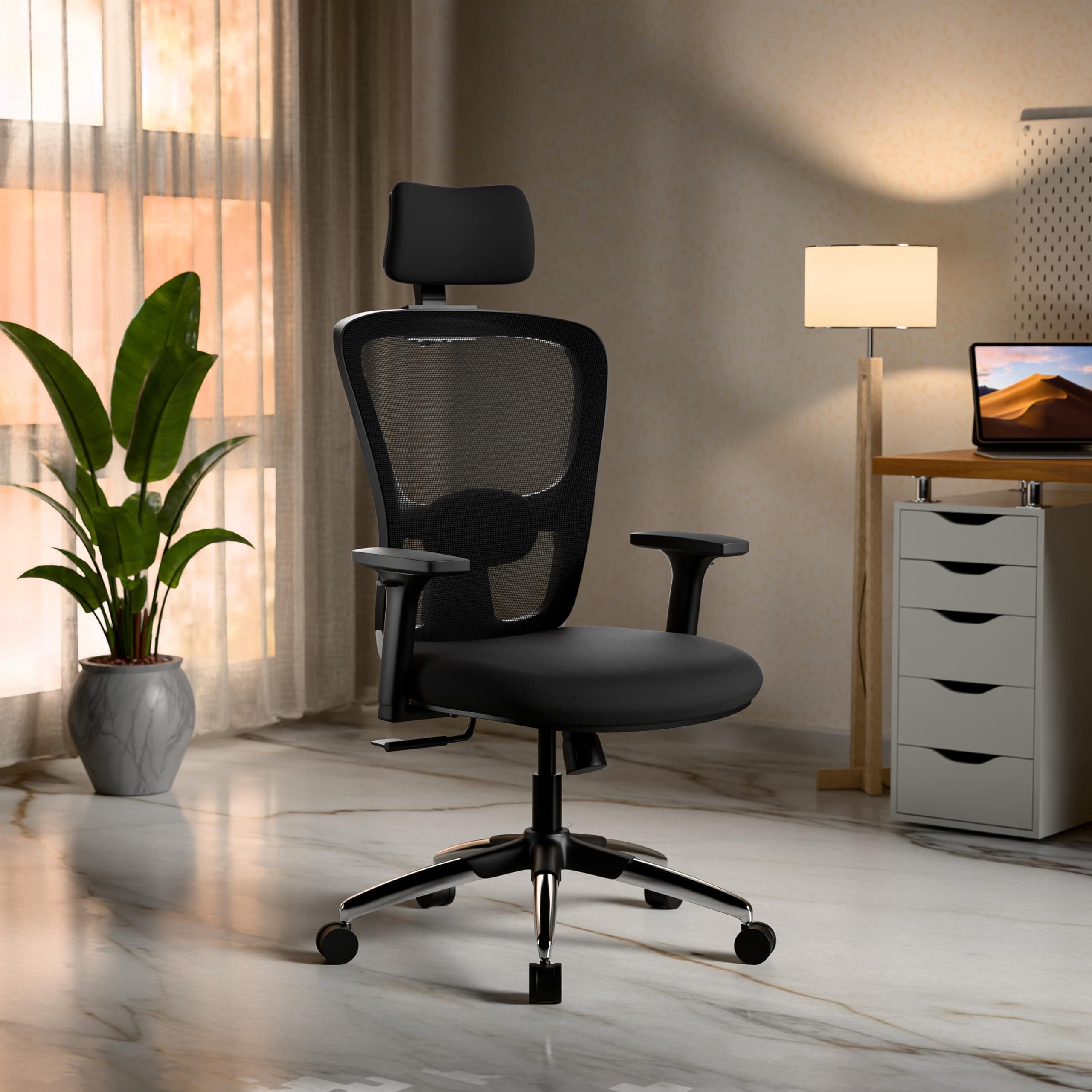 Green Soul Jupiter Superb Ergonomic Mesh Office Chair for Work | Recline Mechanism |Adjustable Lumbar