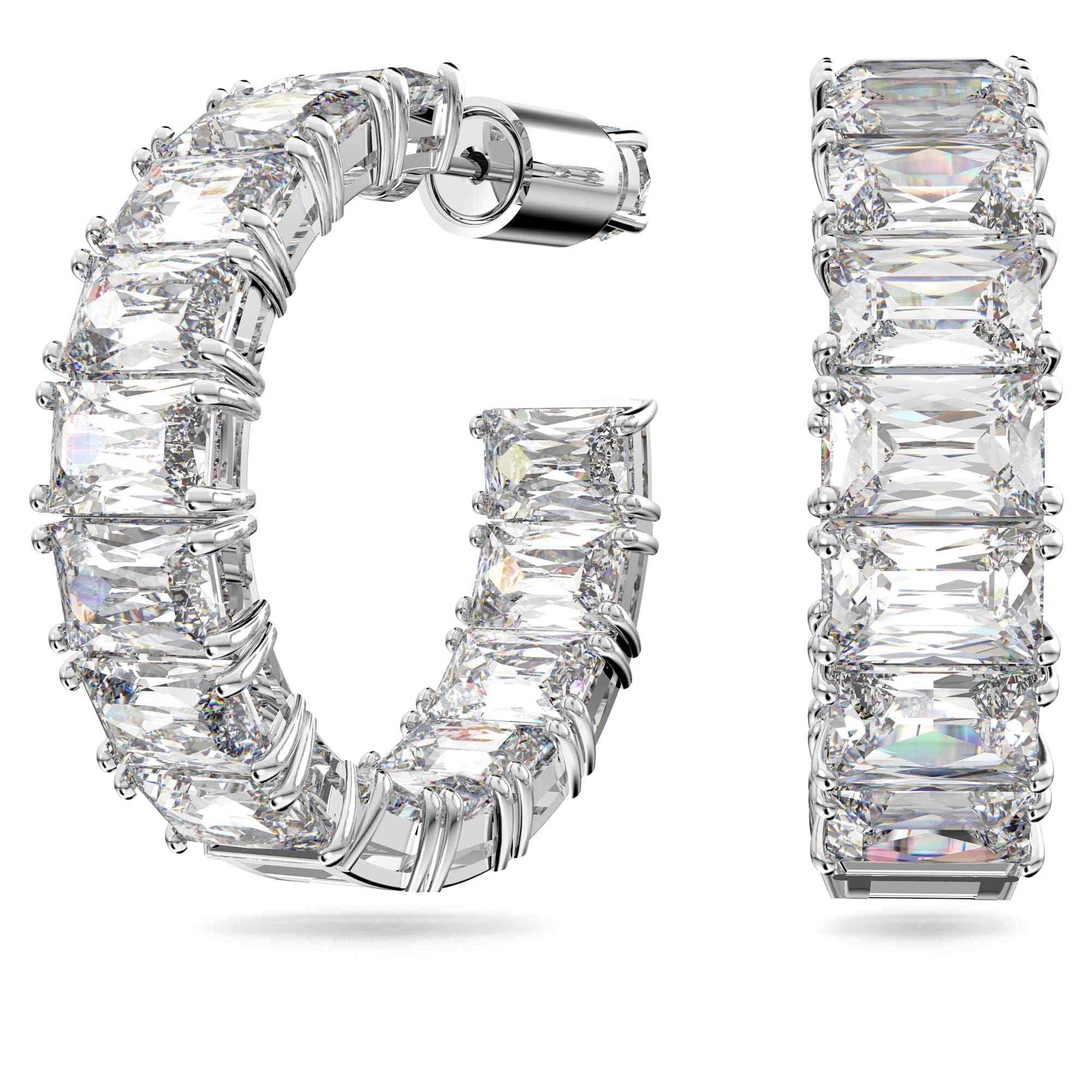 Swarovski Millenia Hoop Earrings, white, One-size, Hoop