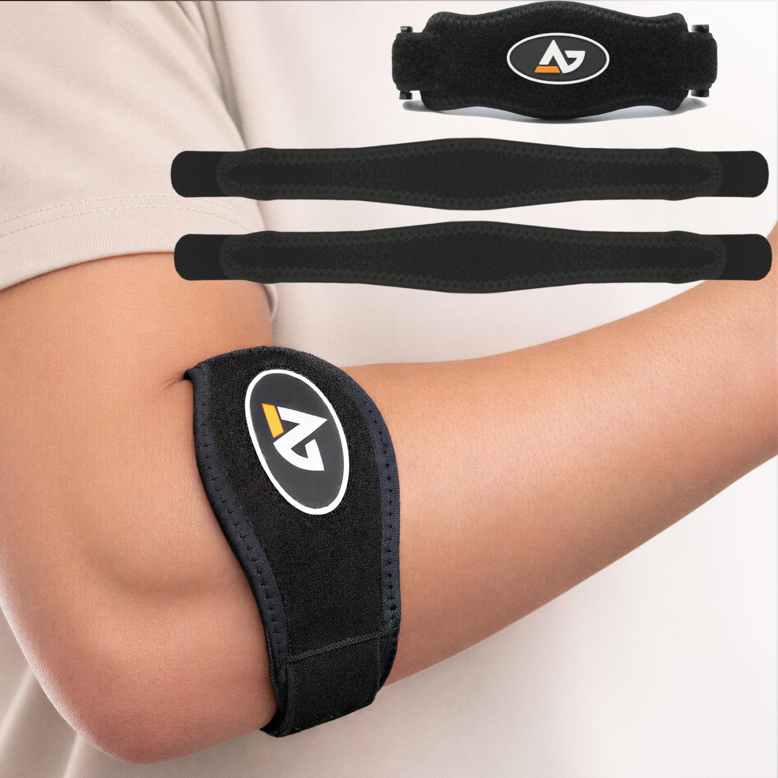 AetherGear Tennis Elbow Brace for Tendonitis, Forearm Brace Support Band with Compression Pad and Elbow Strap Wrap for Golfers and Tennis Elbow and Bursitis – Elbow Brace for Women and Men