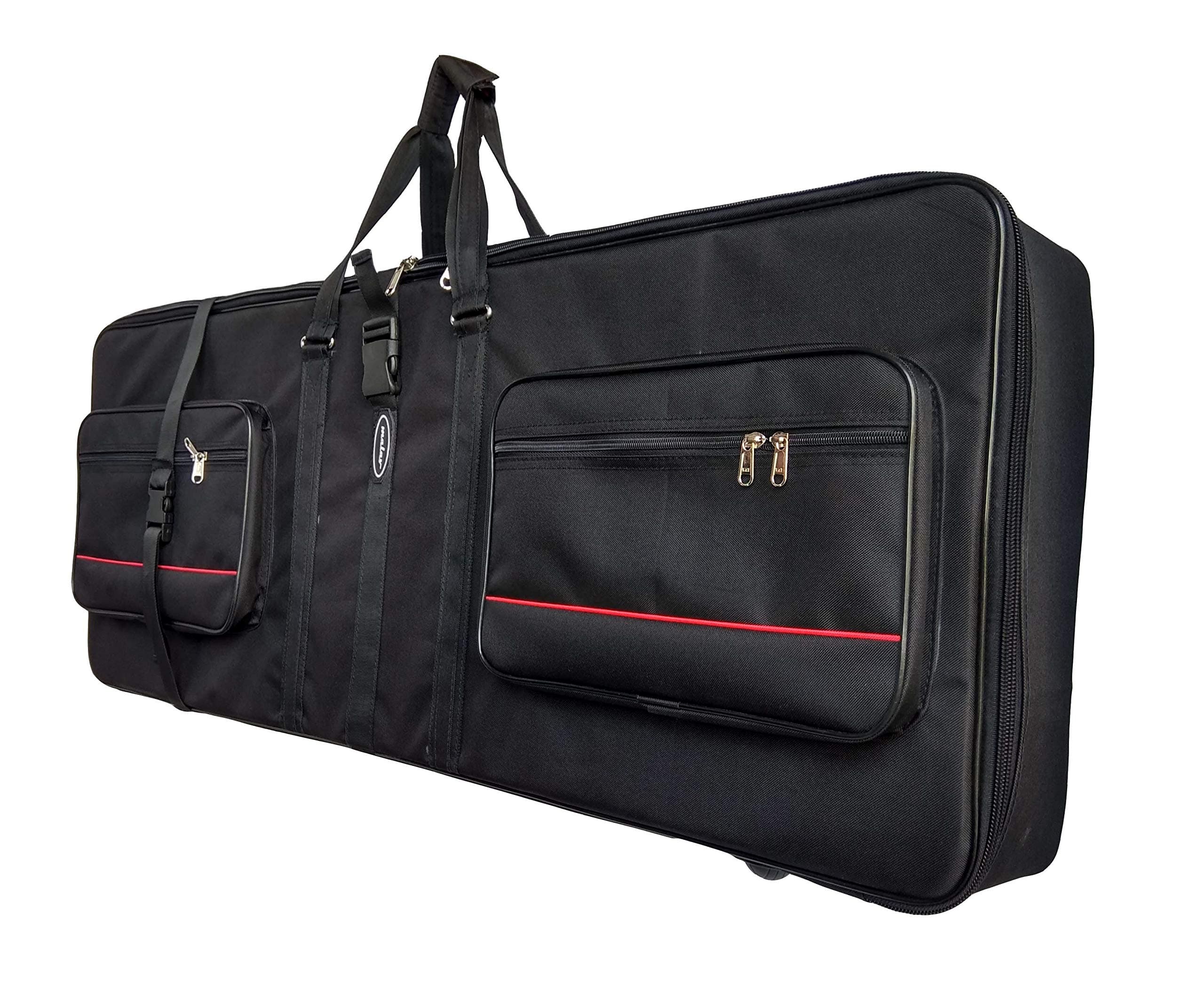 Malav Thick Padding Cover Bag for Casio WK-7600 of 76 Keys Keyboard with Pockets