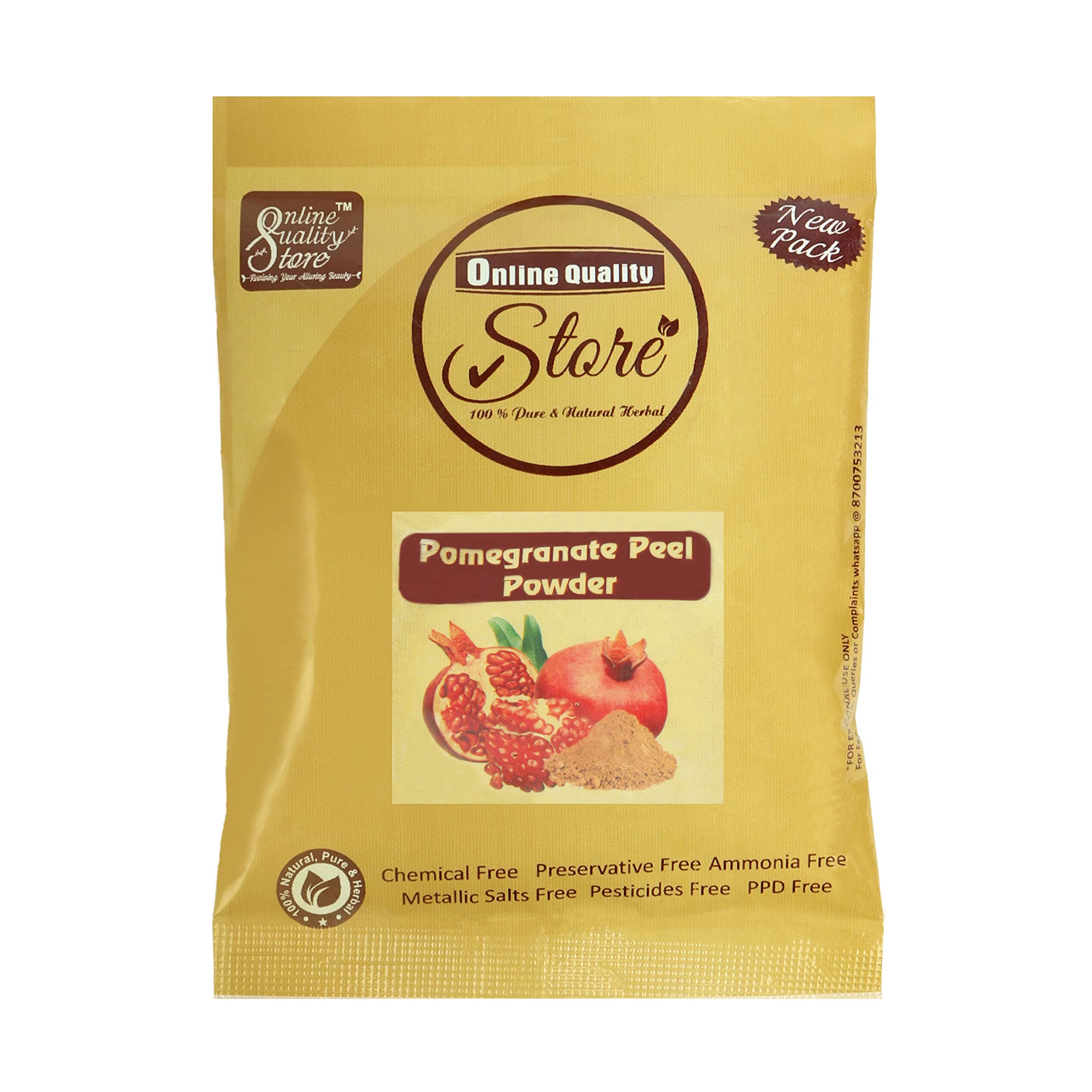Online Quality Store 100% Natural Anar/Pomegranate Peel Powder Punica Granatum, 50g