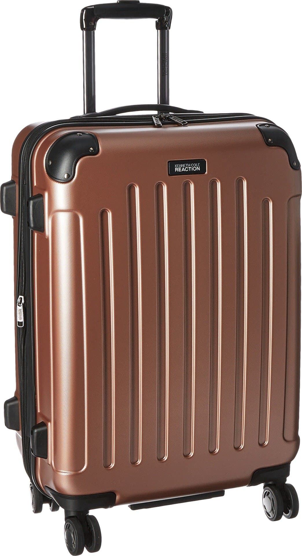 Kenneth Cole Reaction Renegade 24" Hardside Expandable 8-Wheel Spinner Checked Luggage, Rose Gold