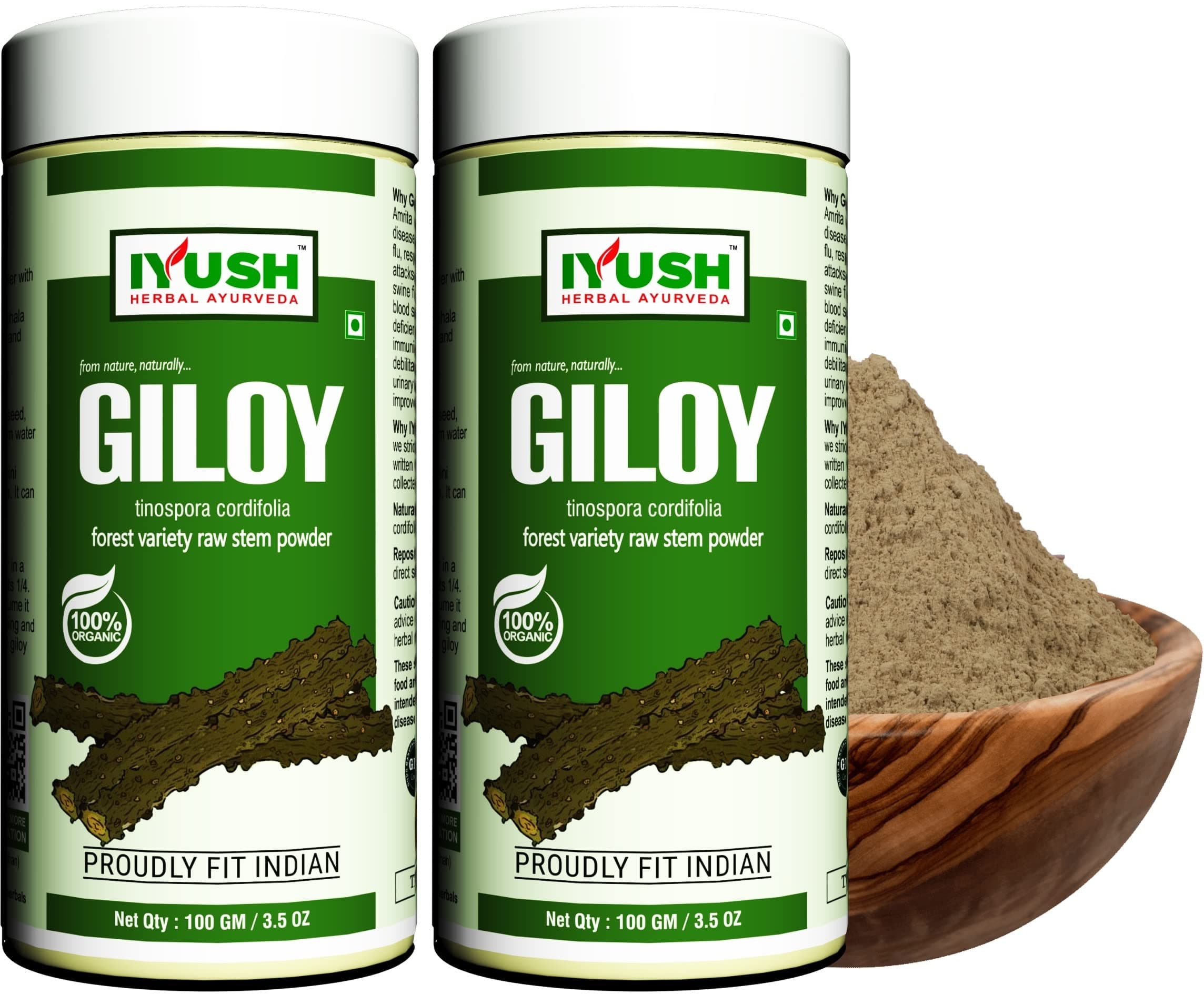 IYUSH Herbal Ayurveda Giloy Powder ,100gm , Pack of 2