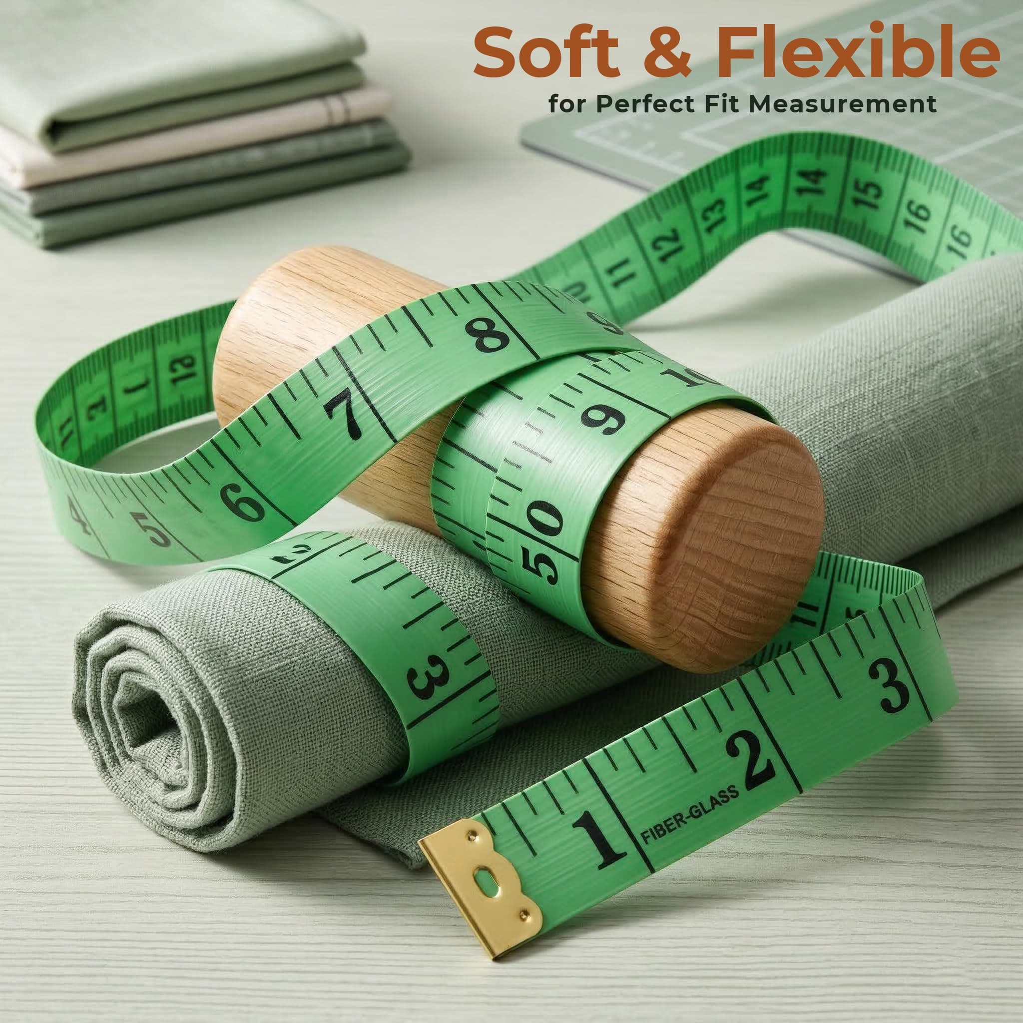 Unilord Measuring Tape for Body Measurement & Dress Making | Soft Flexible Cloth Tape with CM & Inches Scale | Accurate Tailor Measuring Tape for Sewing, Fitness & Home Use