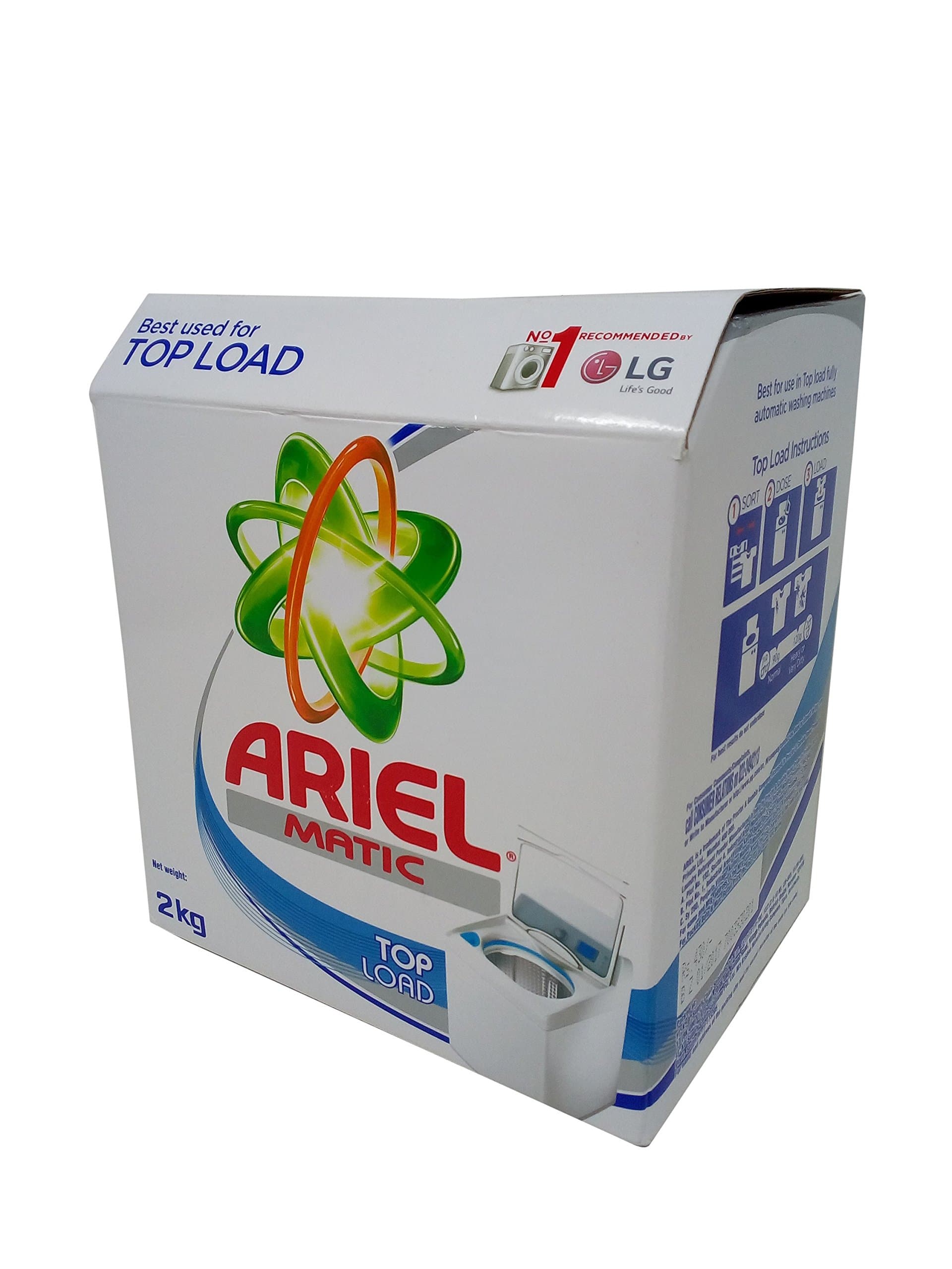 Ariel Detergent Washing Powder - Matic Top Load, 2 kg Carton