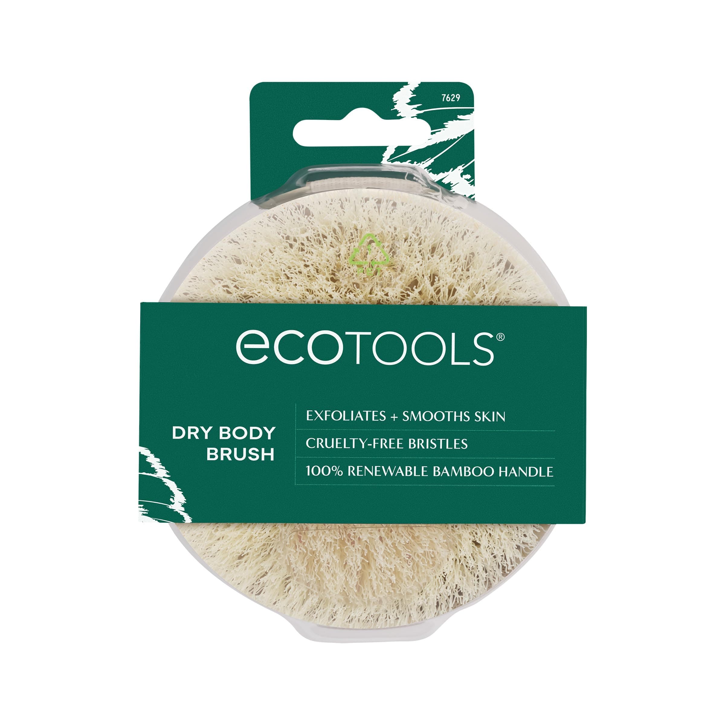 EcoTools Dry Body Brush, For Post Shower & Bath Skincare Routine, Removes Dirt and Promotes Blood Circulation, 1 Count