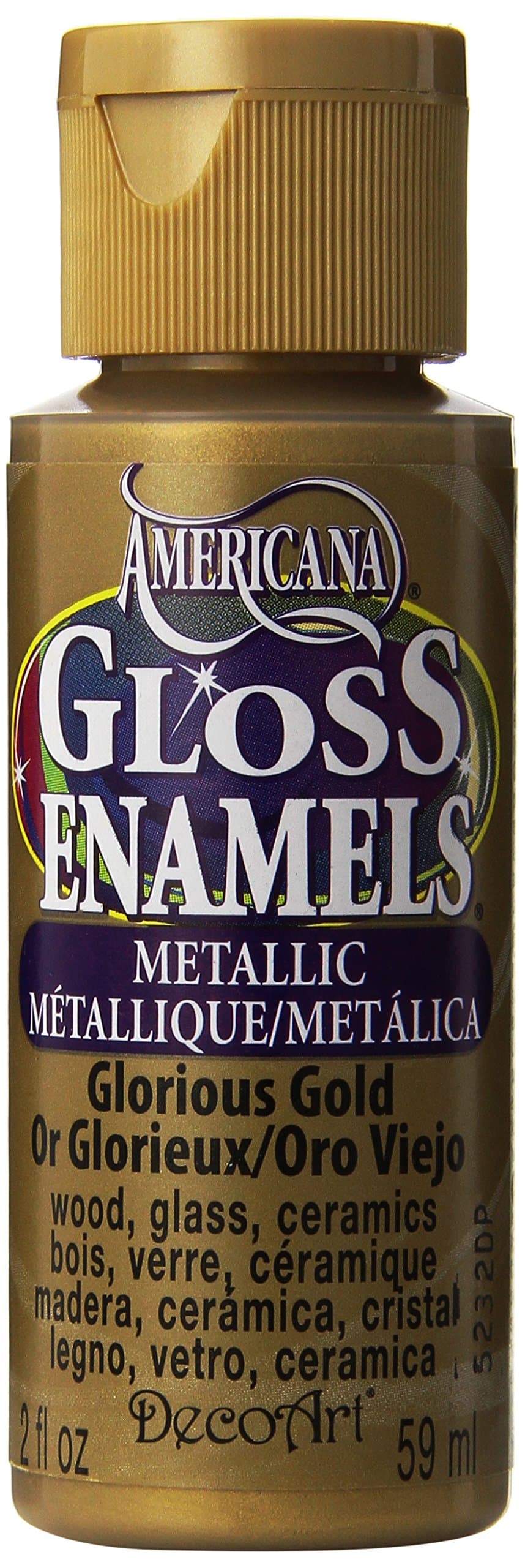 Americana 2-oz. Glorious Gold Gloss Enamel Paint