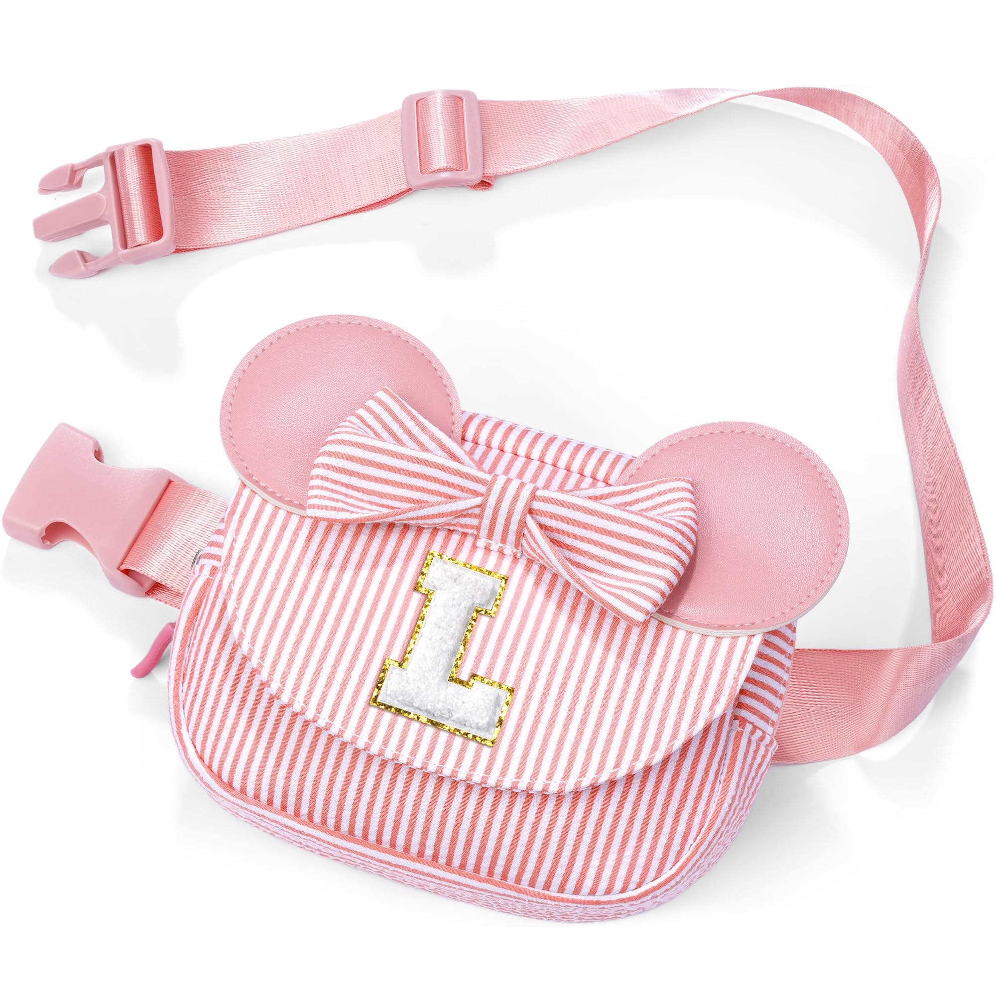 QLOVEA Birthday Gifts for Girls - Initial Belt Bag Fanny Pack Gifts For Toddler Girls Kids Personalized Daughter Gift
