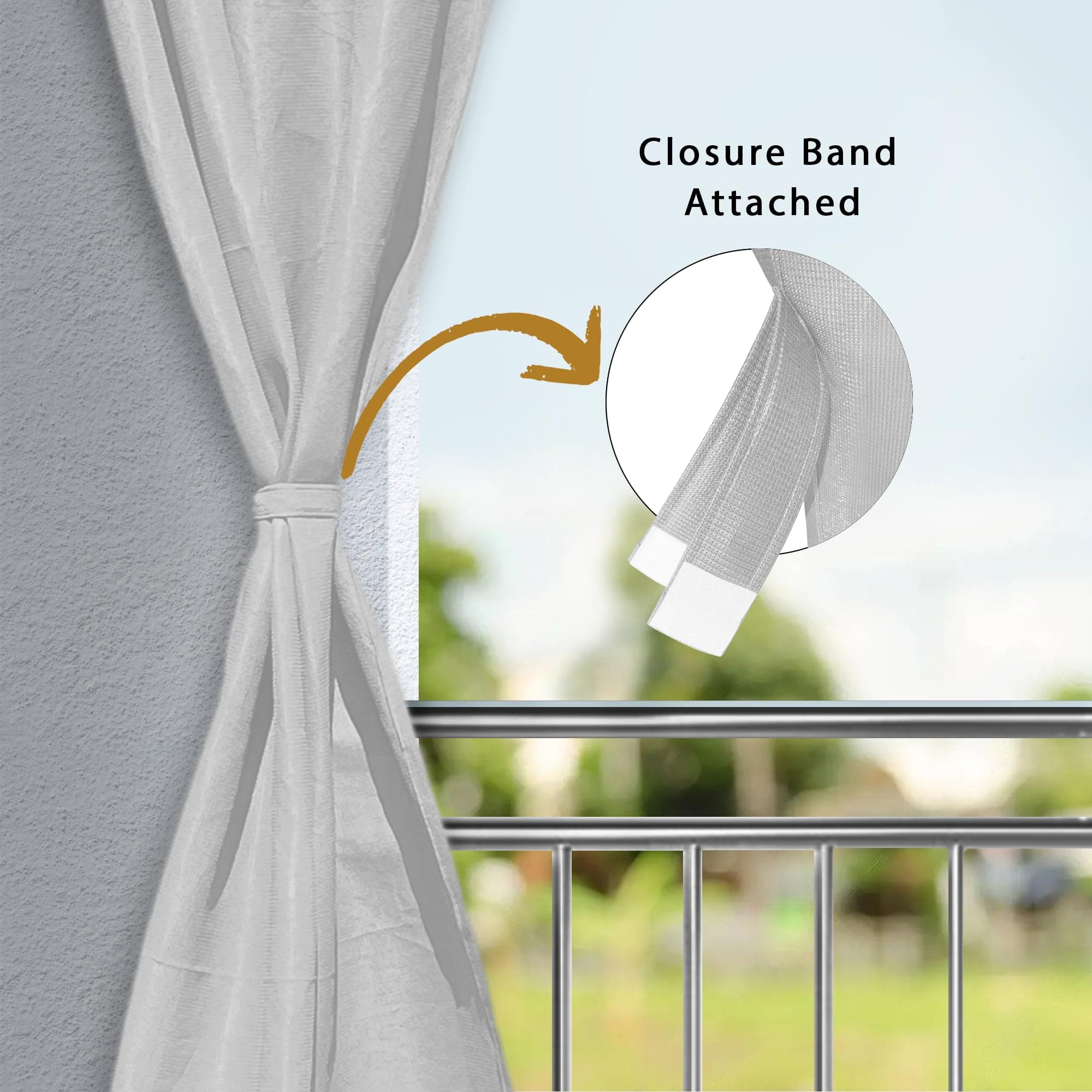 HIPPO HDPE 230 GSM Outdoor Loop Curtain