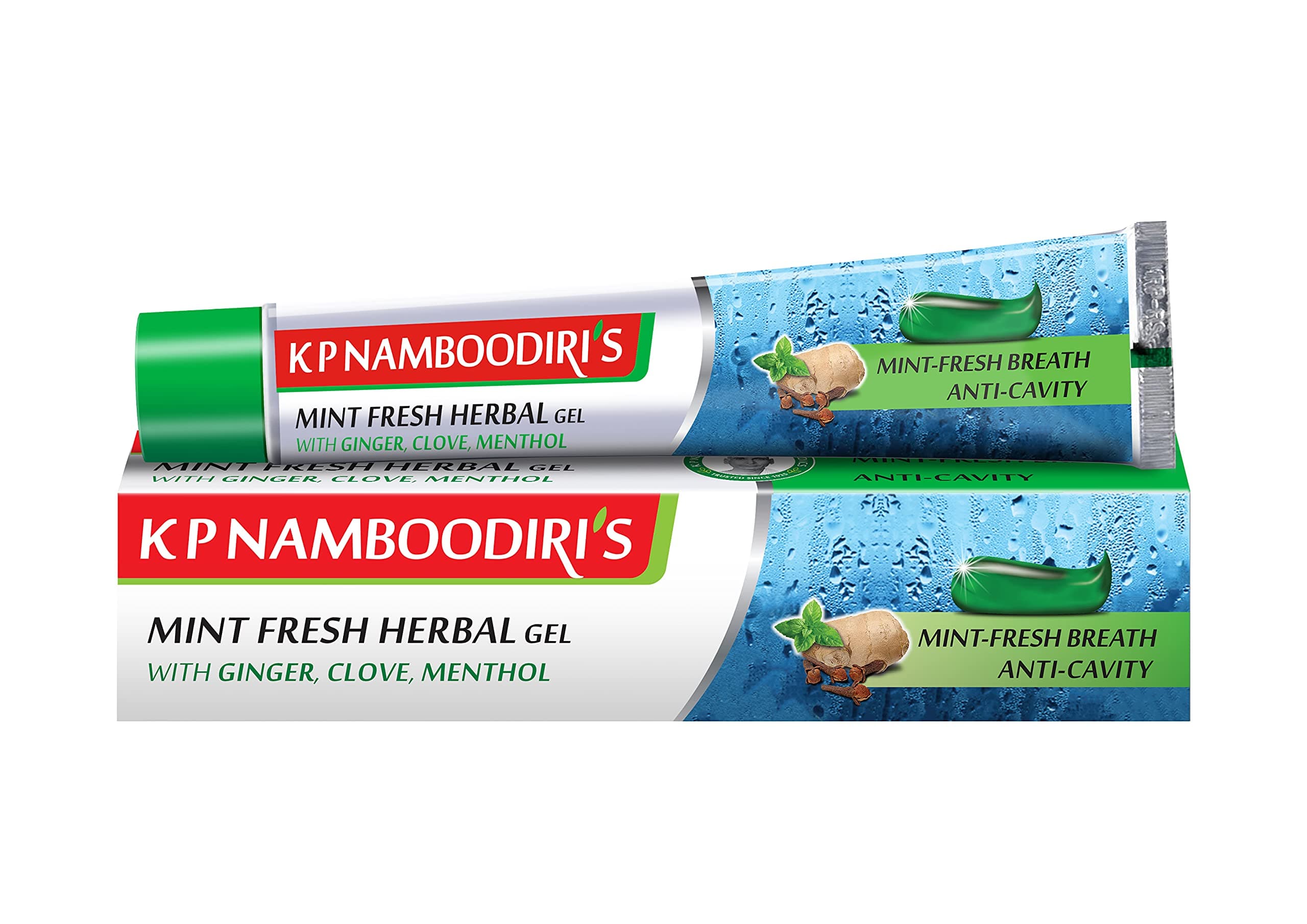 K.P. NAMBOODIRI's AEDA Herbal Gel Toothpaste, Pack of 2