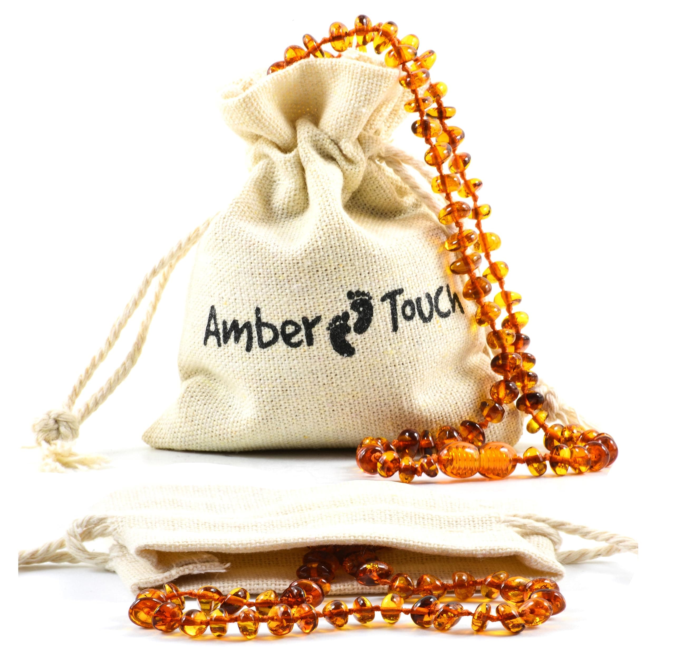 Baltic Amber Necklace (Unisex) 13 inch. - Natural Amber from Baltic Region