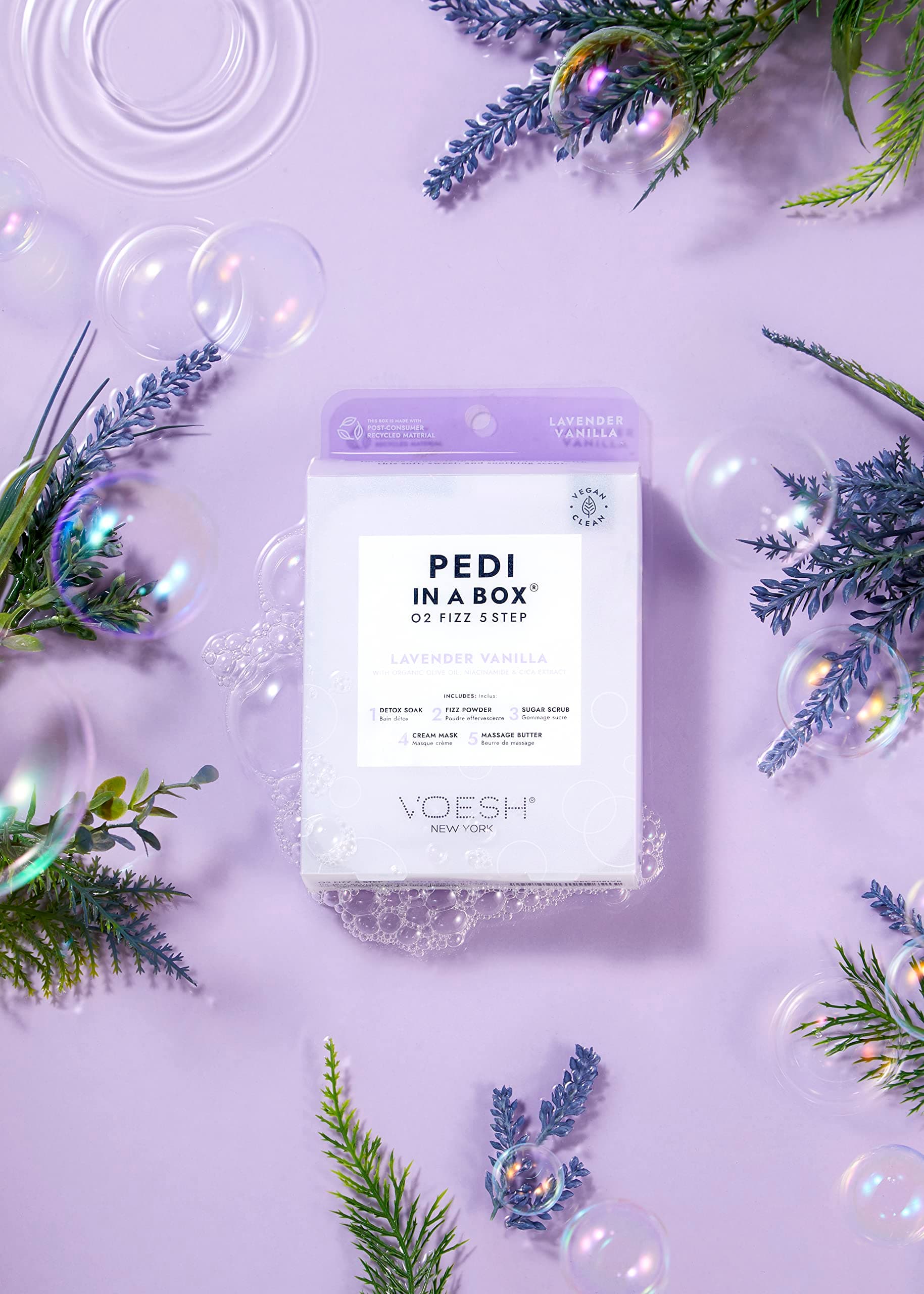 Lavender Vanilla Pedi in a Box O2 Fizz…