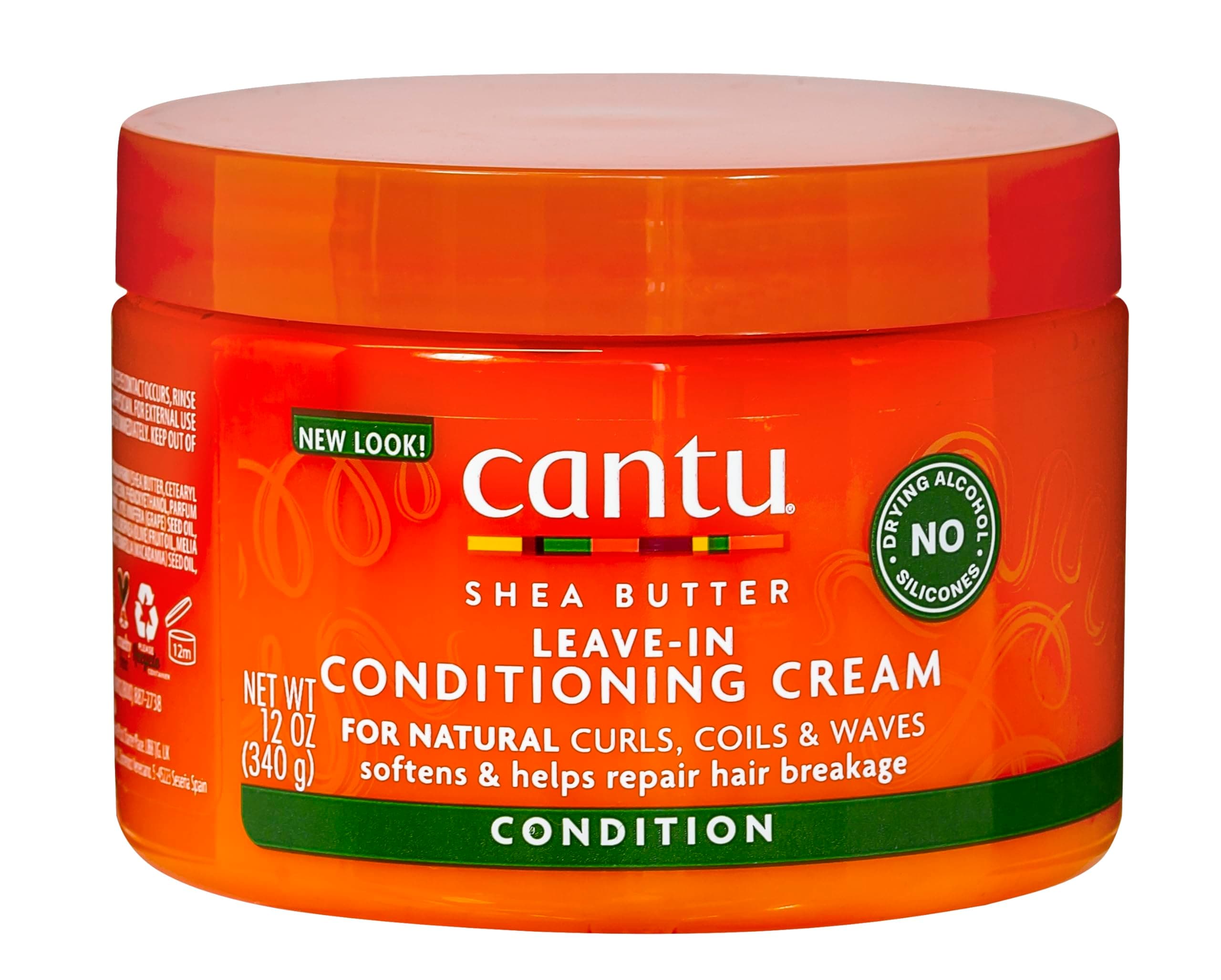 CANTU Shea Butter For Natural Hair Leave In Conditioning Repair Cream For All Hair, 340 G,1 Count
