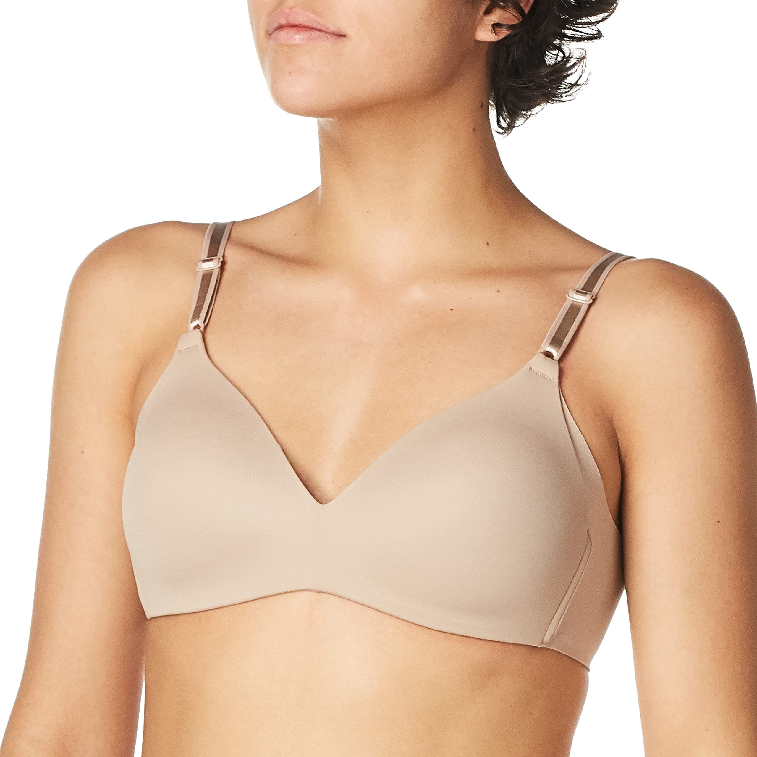 Warner's Women's Blissful Benefits NO Side Effects Smoothing Wirefree Bra, Toasted Almond, 40C