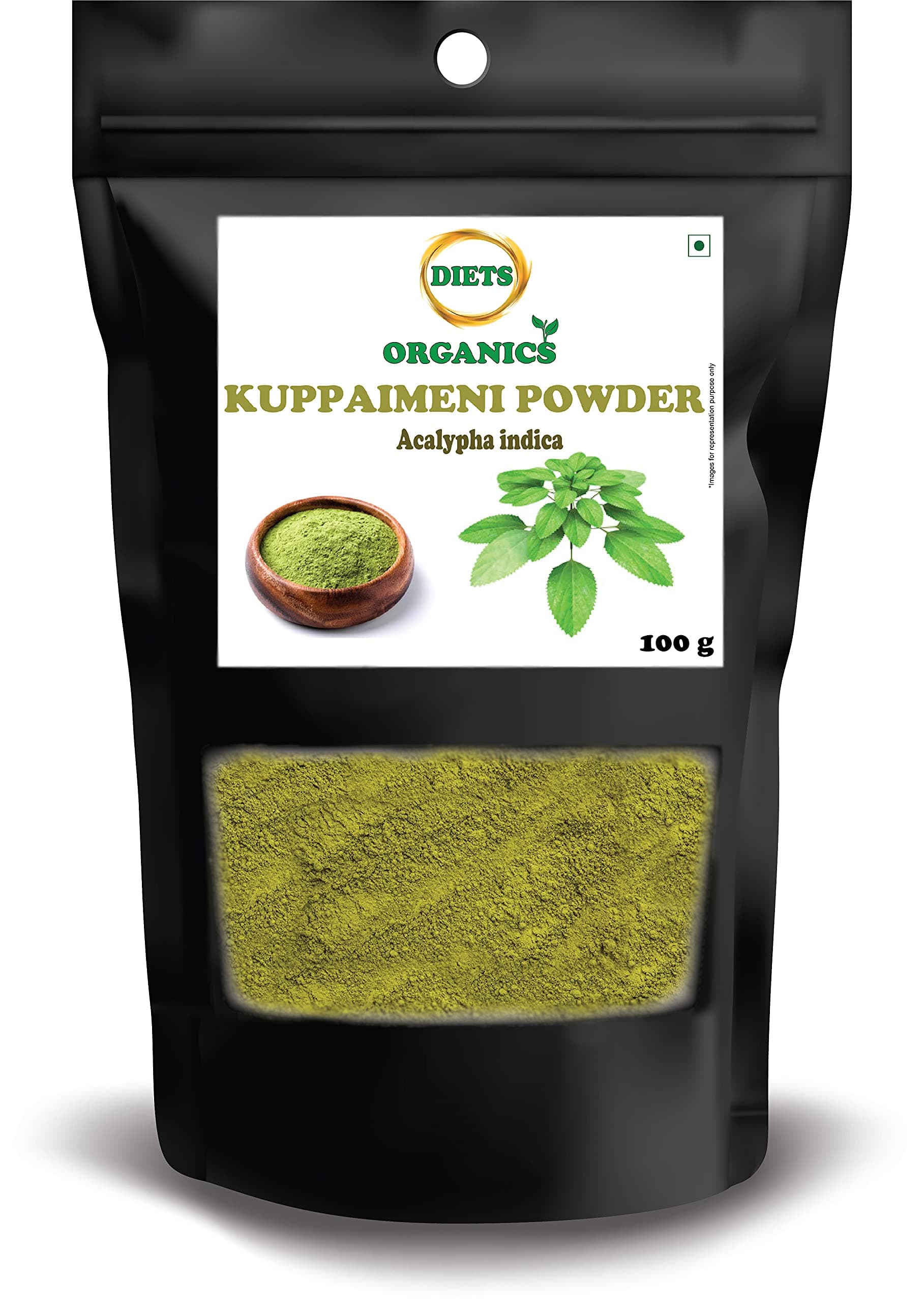 Diets Organics Kuppaimeni Powder-100G (2)/Acalypha indica/Indian nettle Powder for skin