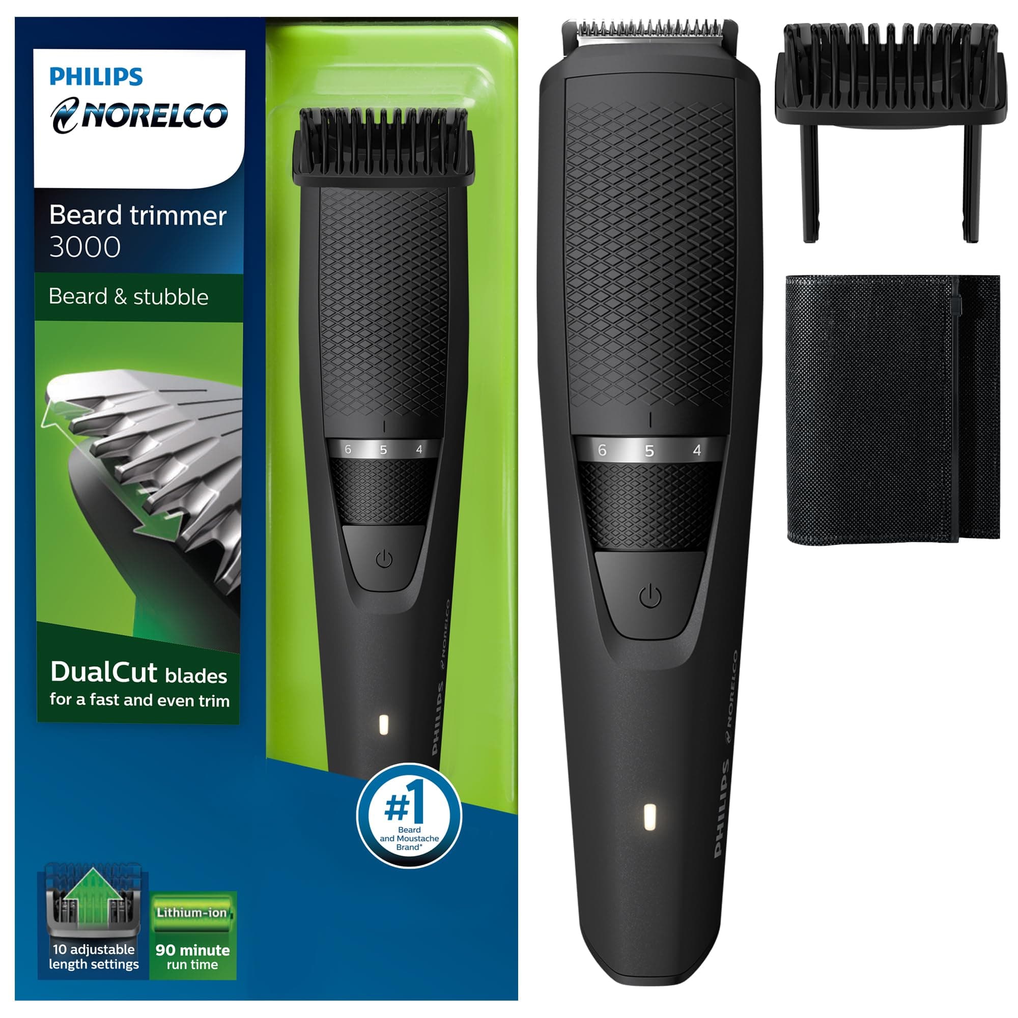 Philips Norelco Beard & Stubble Trimmer Series 3000 BT3210/41