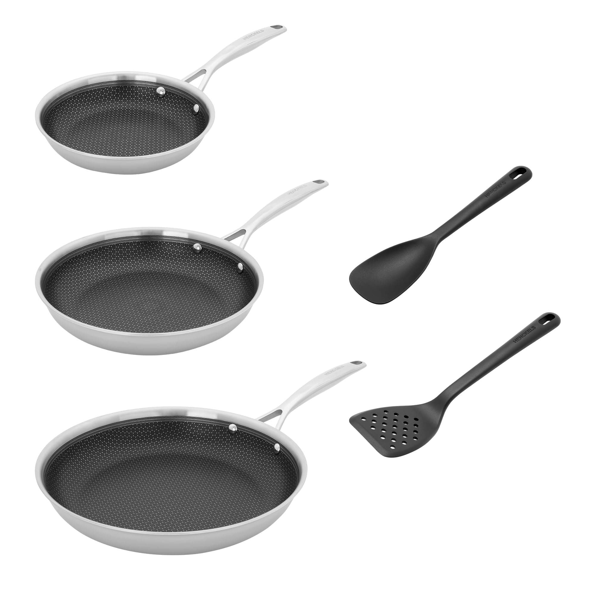 Henckels Paradigm 5-Pc Cookware Set with Cooking Tools Oven Safe Up To 500°