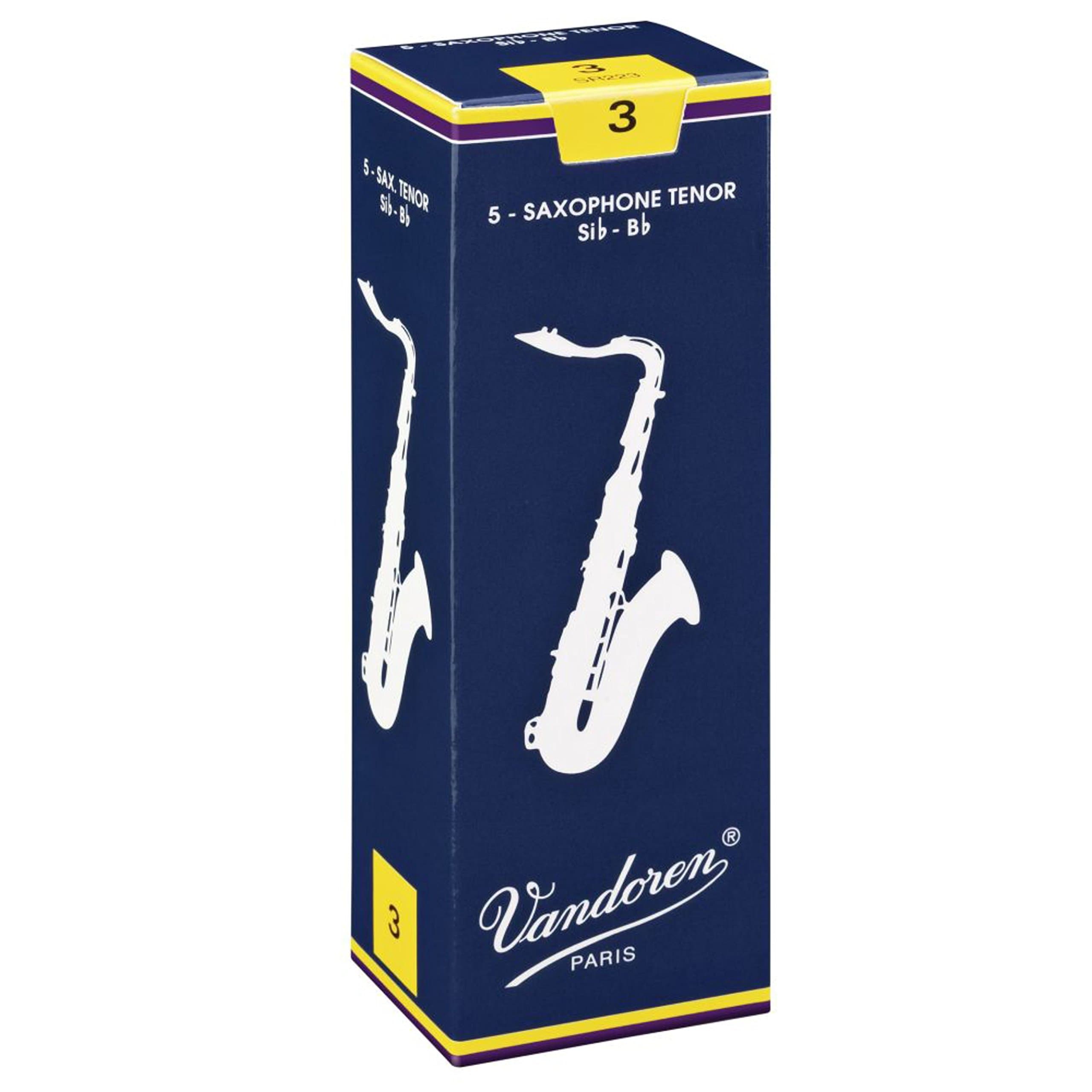 Vandoren Tenor Saxophone Reeds Strength 2.5 Box of 5