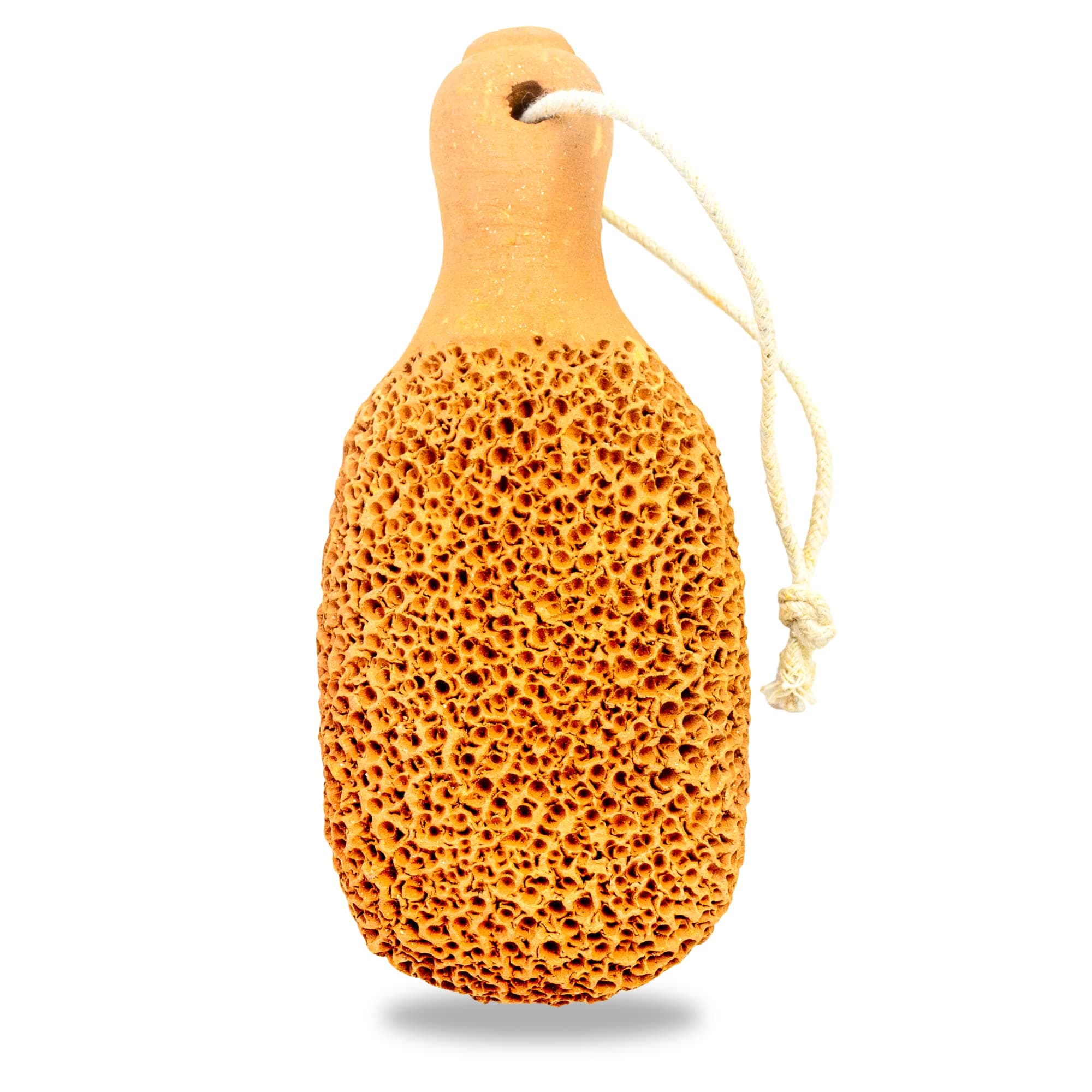 Avbodhan - Terracotta Foot Scrubber | Natural Pumice Stone | Dead Skin/Callus Remover | Standard - Bat Design
