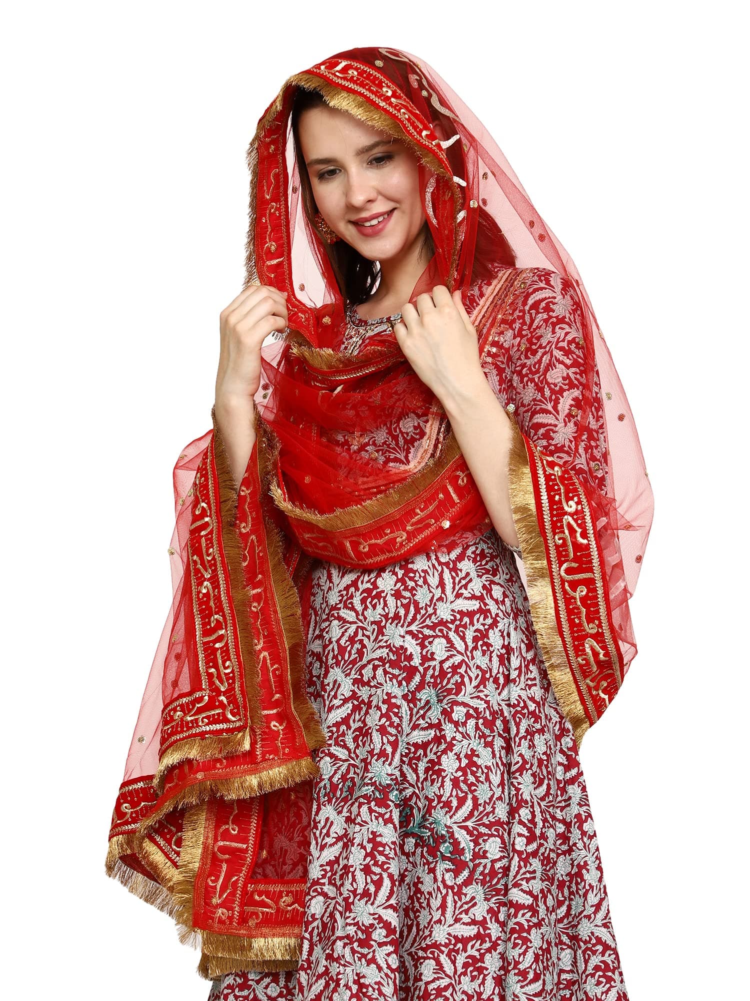 THE BRIDE MADE Qubool hai Nikah dupatta muslim scarf 2.5 meter