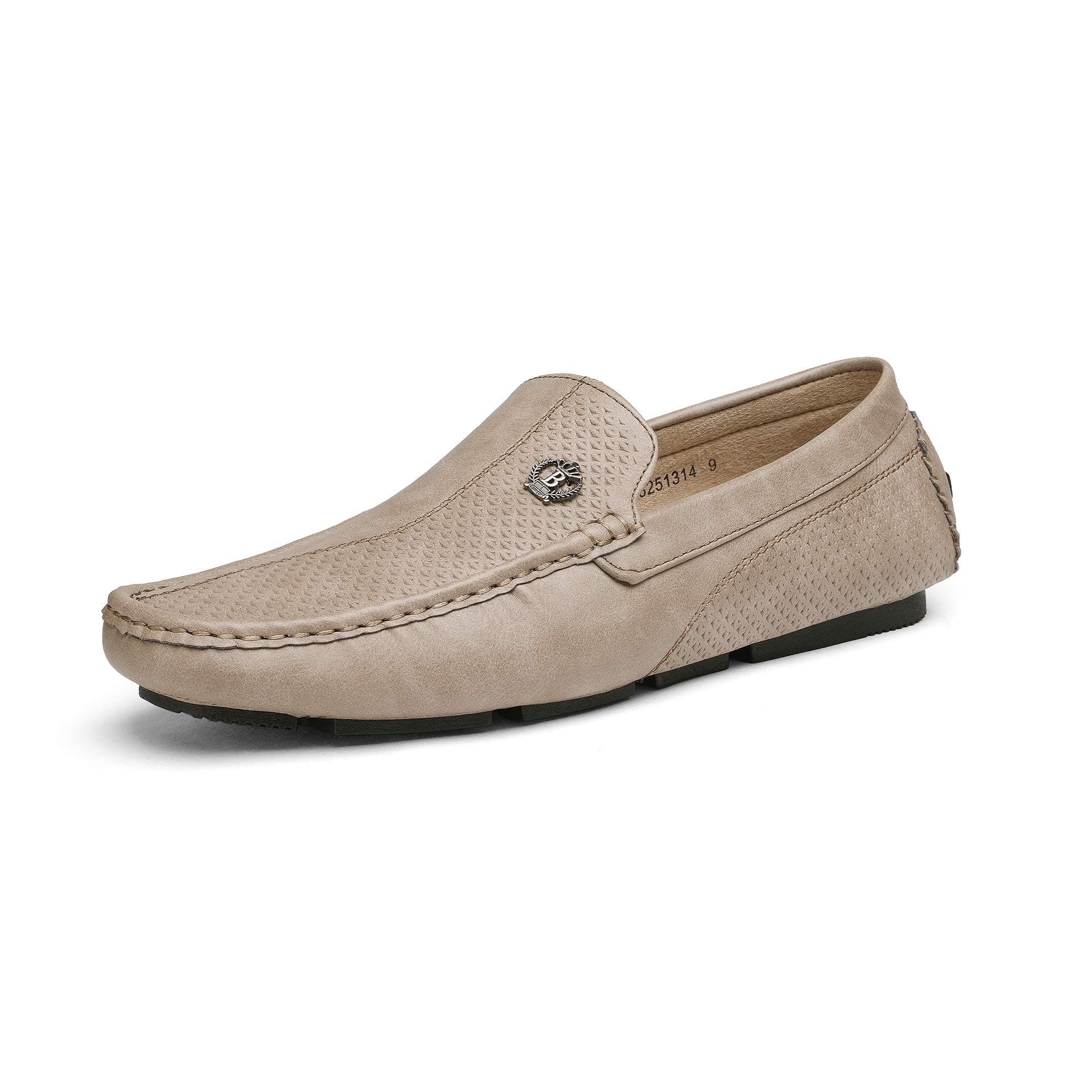 Bruno Marc Men's 3251314 Beige Penny Loafers Moccasins Shoes Size 9 M US