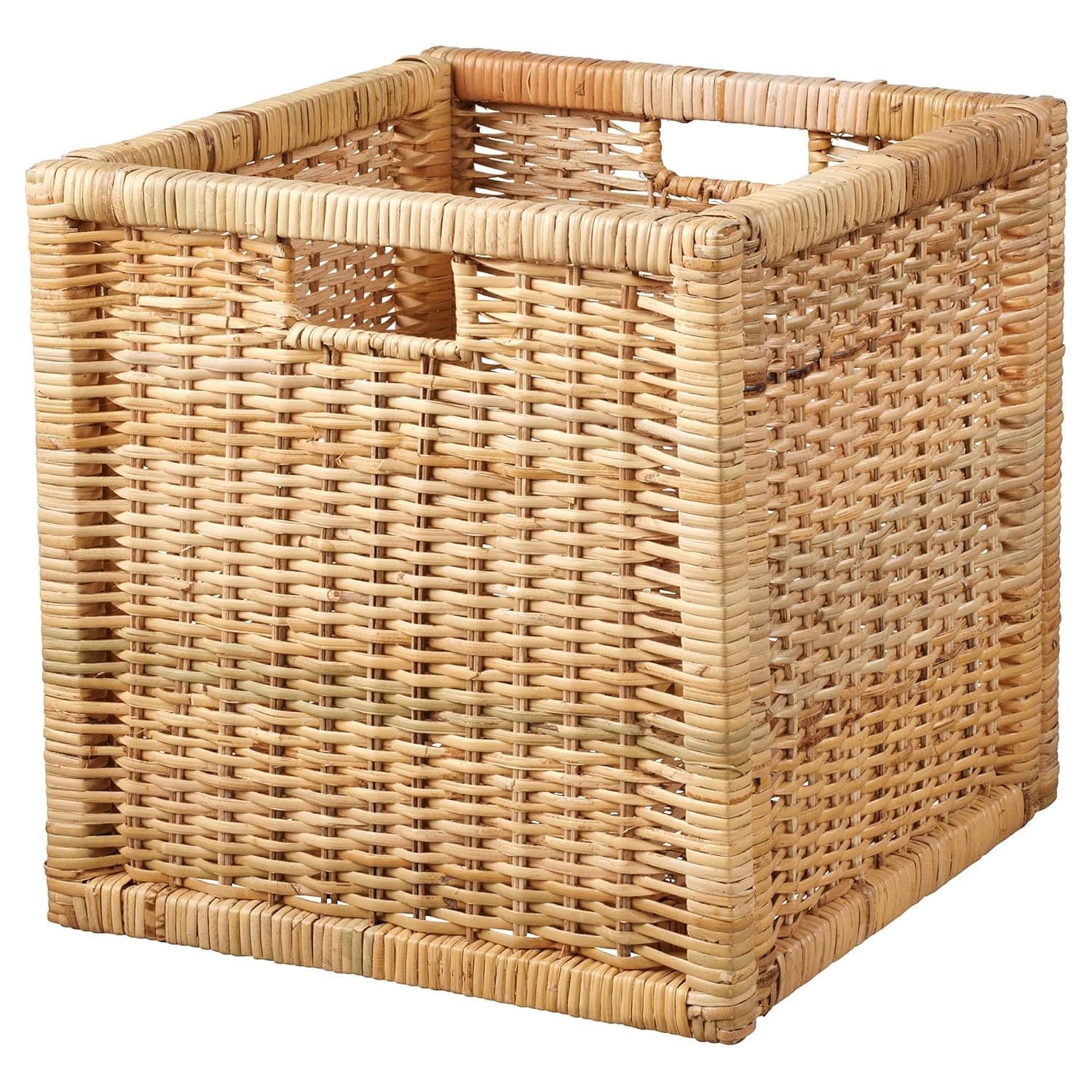 AKWAY Wicker wardrobe basket for storage, cloths, newspapers, photos, toys, plants or other memorabilia