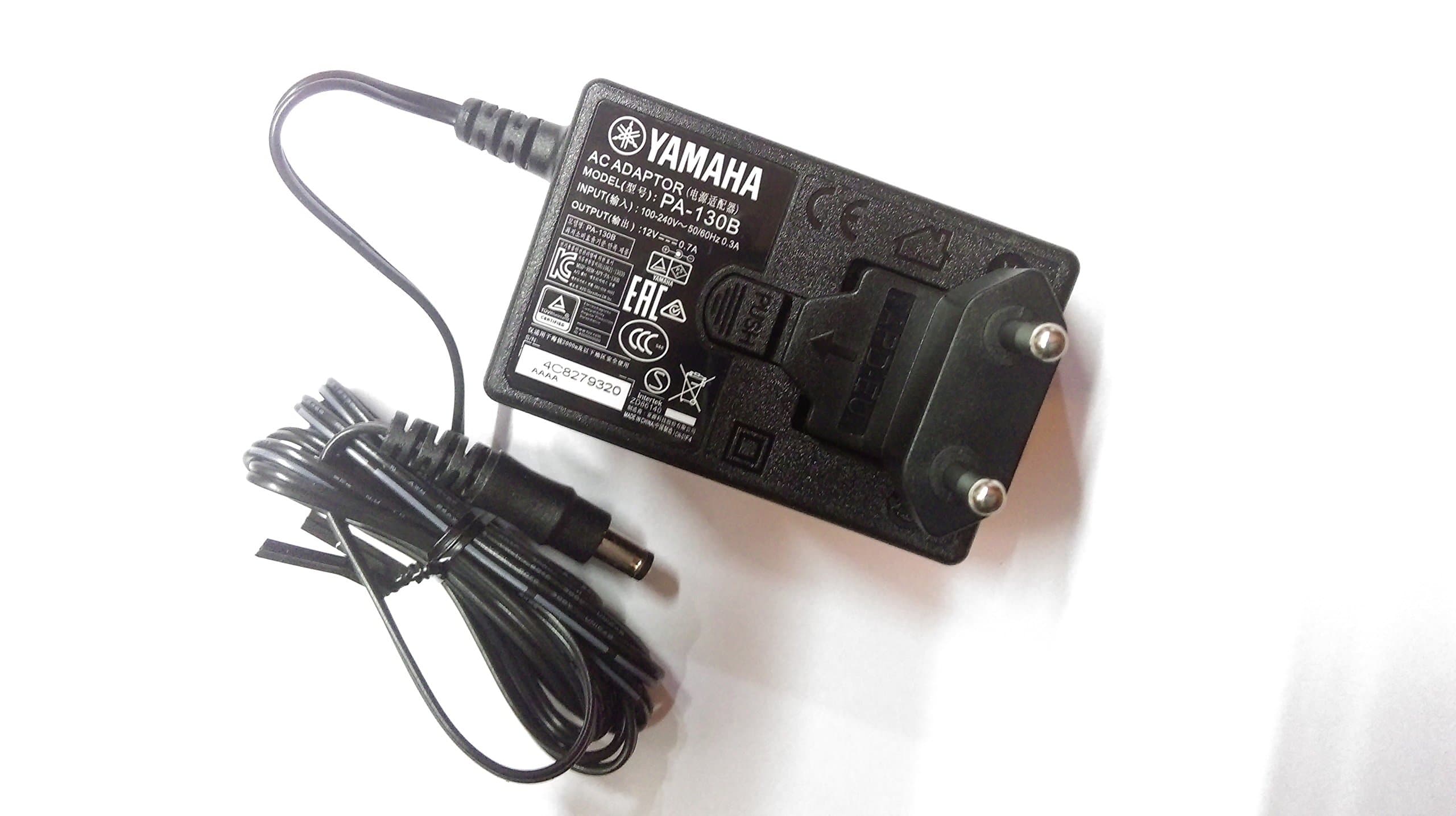 Mexa Compatible with Yamaha PA130B Adaptor for Yamaha PSR-F50, F51, F52, E253,E263, E353, E363, E373 Keyboard with Dust Cover.