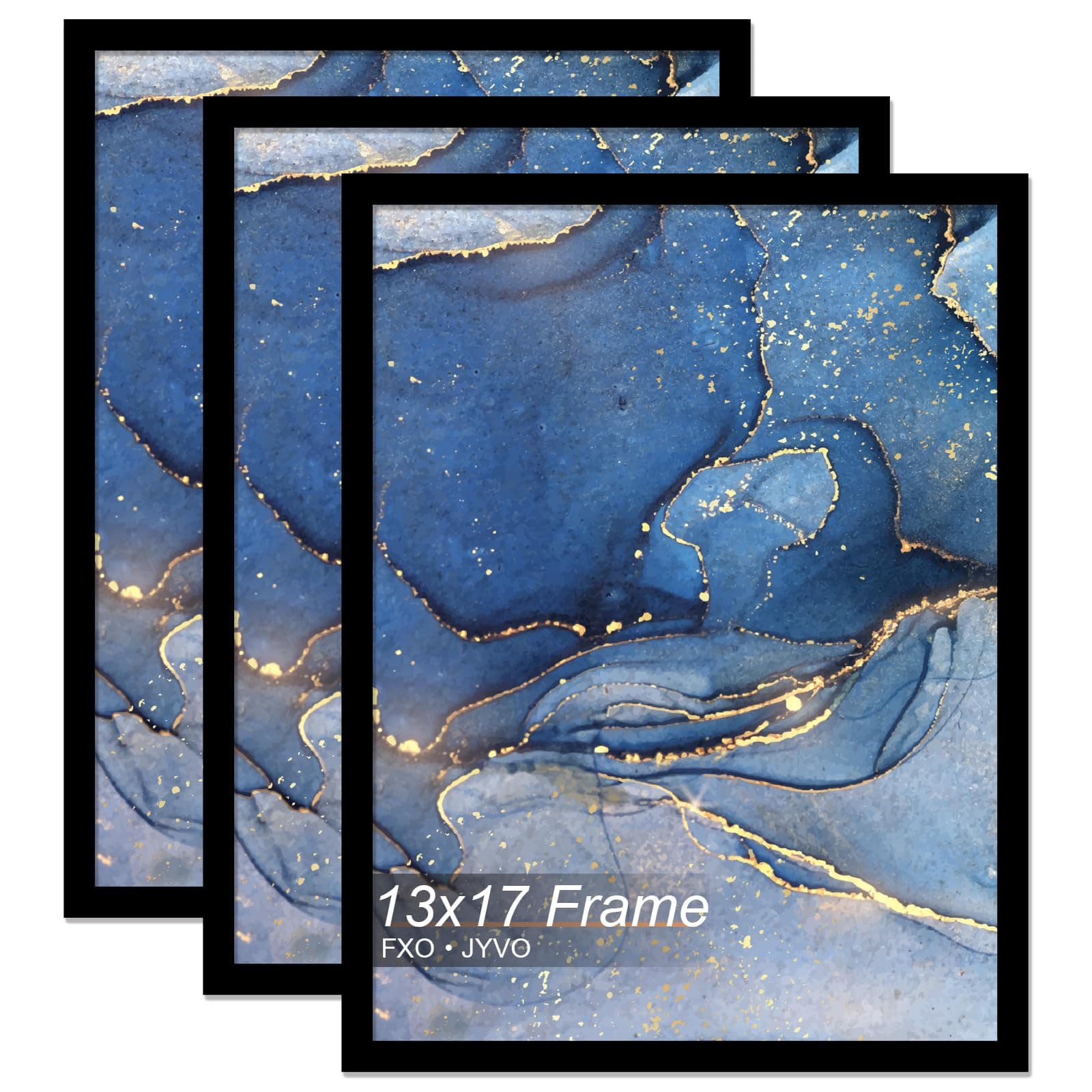 13x17 Picture Frame Set of 3 for Photo Poster Horizontally/Vertically