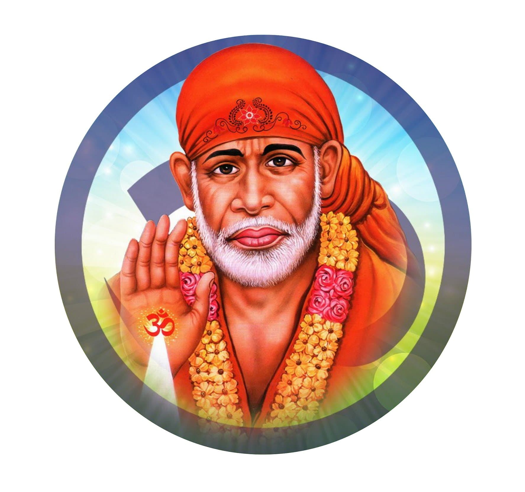 Asmi Collections Sai Baba Wall Sticker