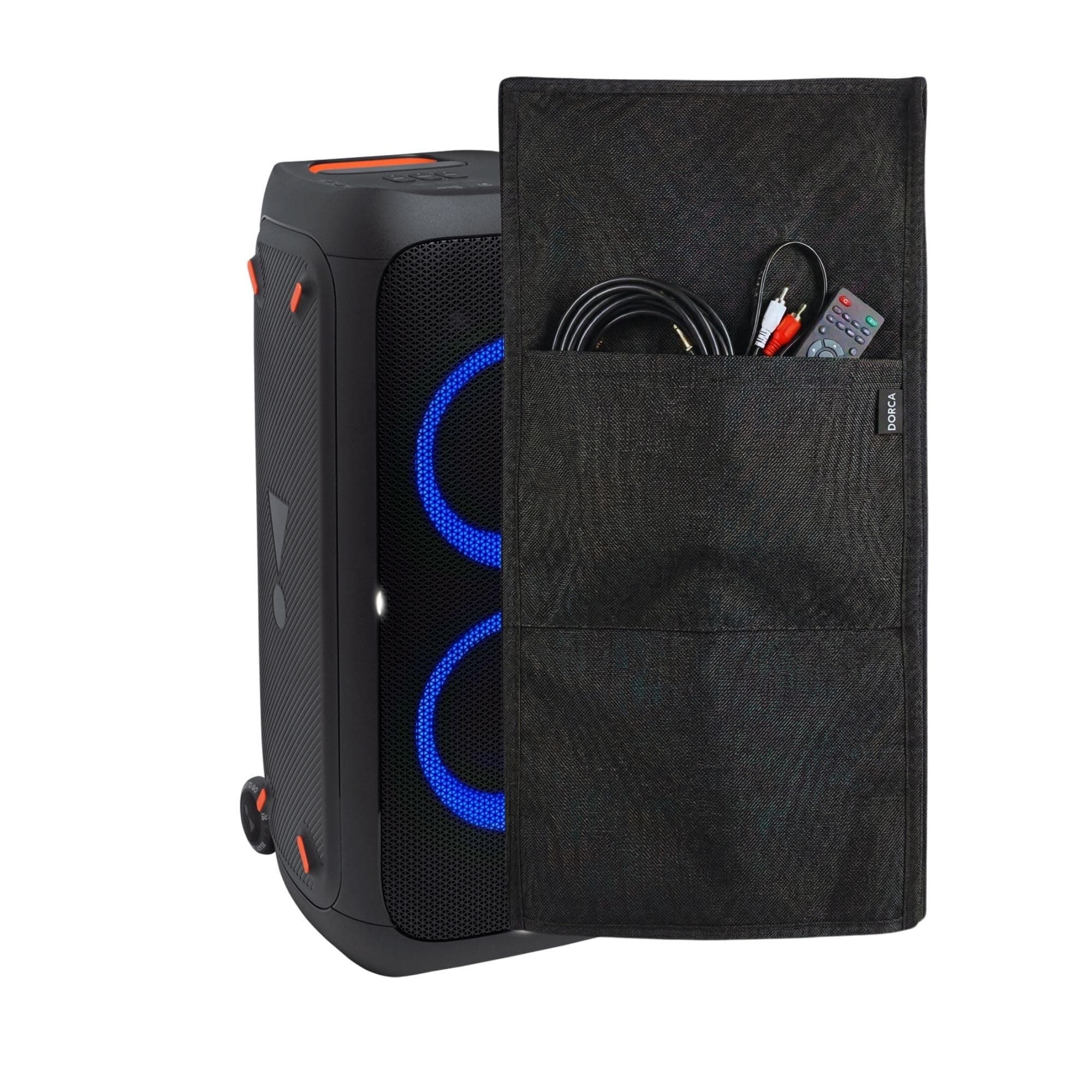 Dorca® Dust Cover Compatible for JBLPartyBox 310 (JBLPARTYBOX310IN) - Black | Dustproof Protective Cover | Fits Perfectly | Speaker Not Included | Keeps Partybox New & Dust Free