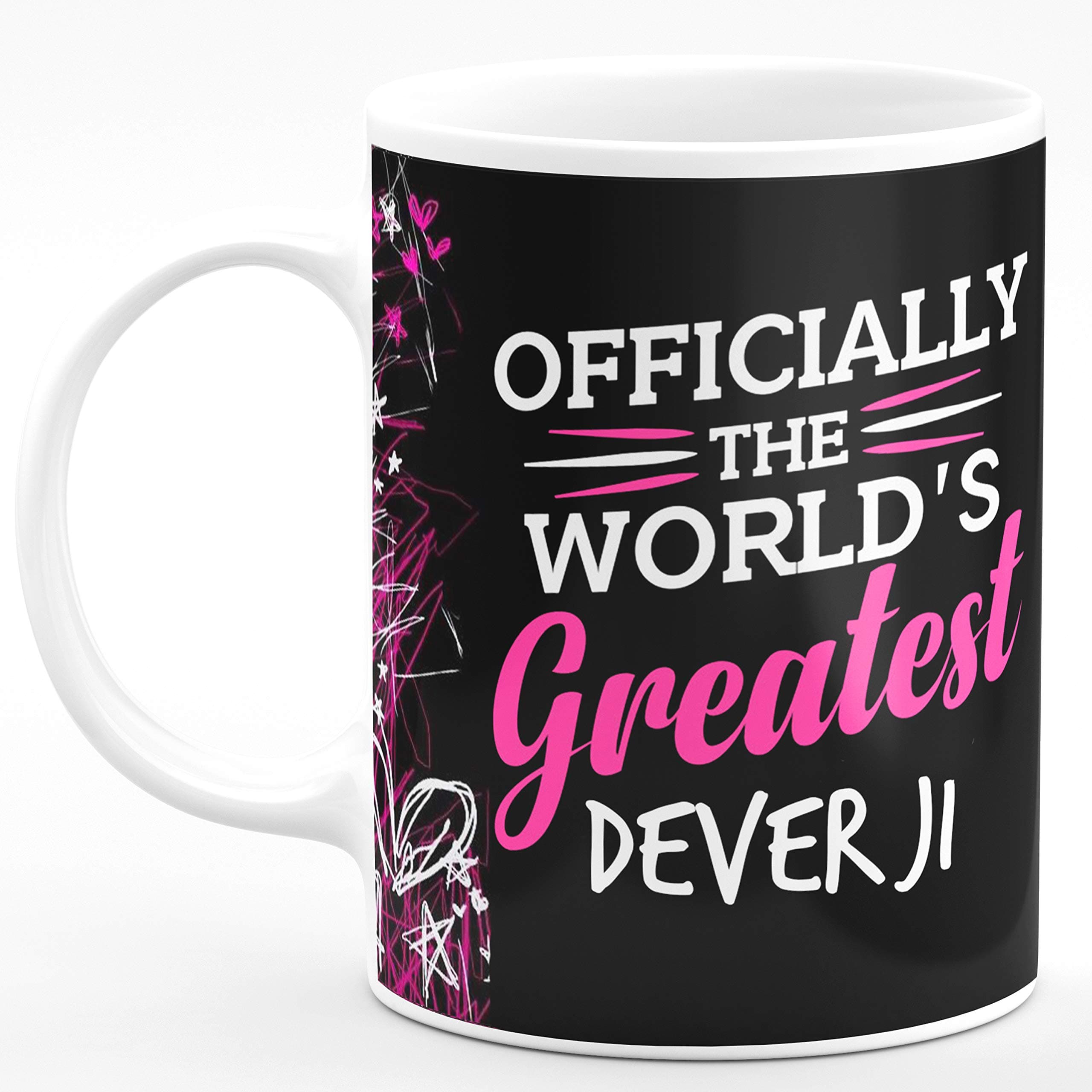 CHHAAP Officially The World's Greatest Dever Ji HD Printed White Ceramic Coffee Mug Best Gift for Brother in Law Happy Anniversary Happy Birthday (WG1 29)